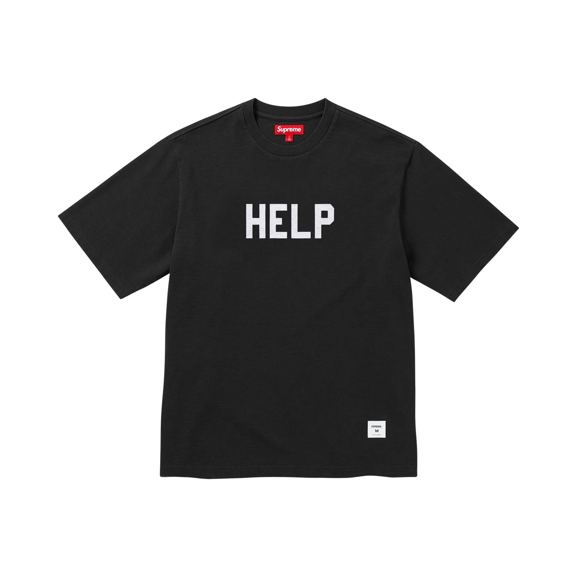 Pre-owned Supreme Help Short-sleeve Top 'black' | Men's Size L