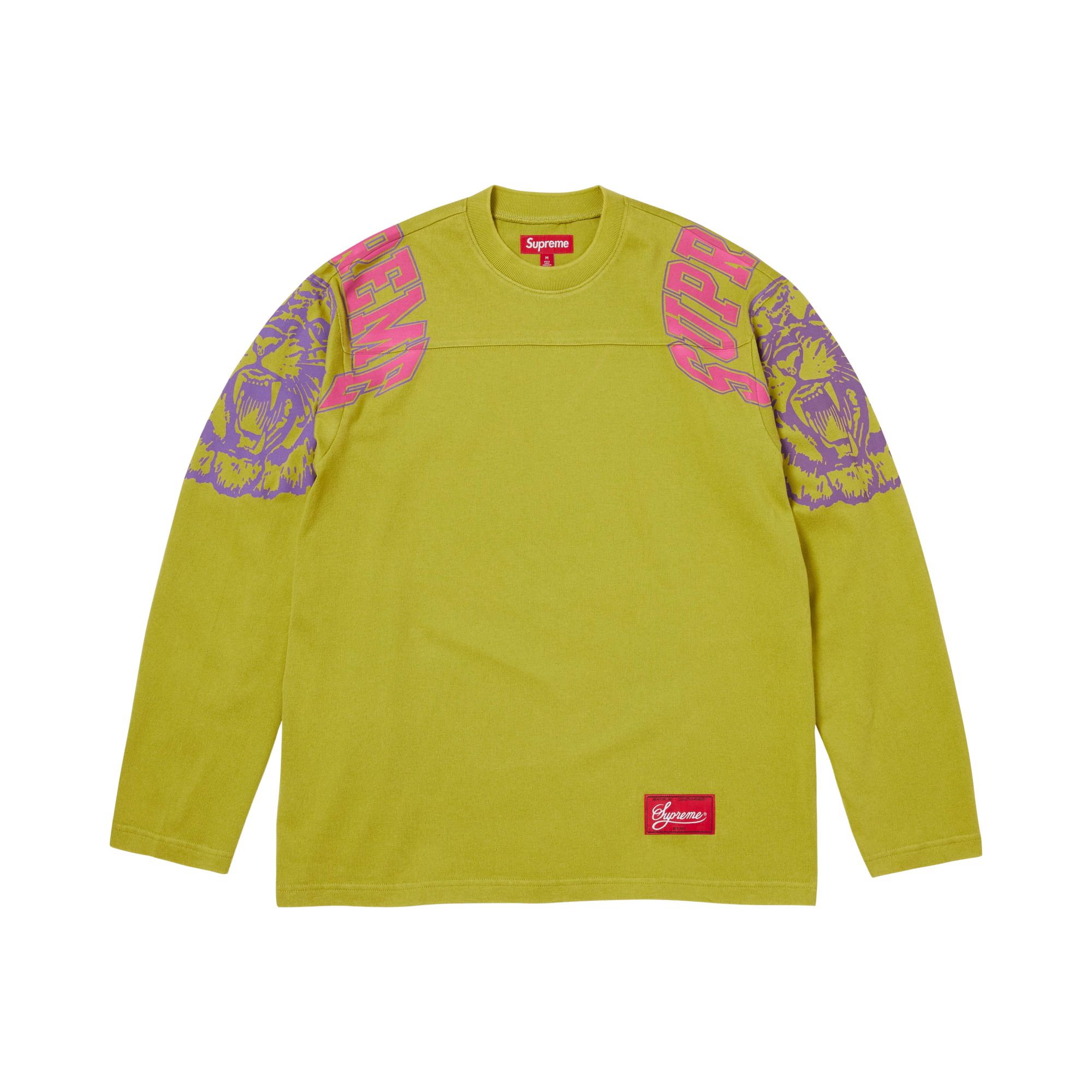Pre-owned Supreme Mascot Long-sleeve Football Top 'green' | Men's Size Xxl