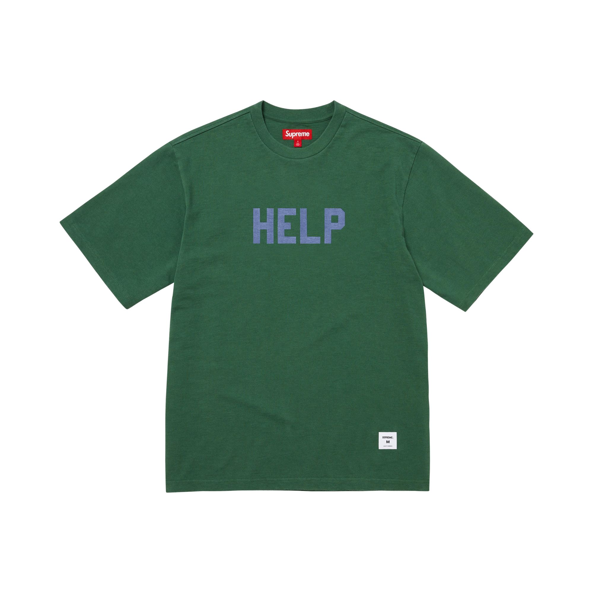 Pre-owned Supreme Help Short-sleeve Top 'dark Green' | Men's Size Xl