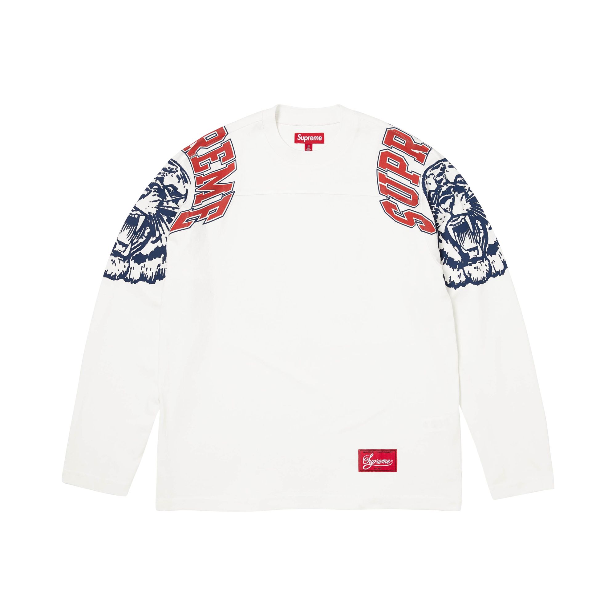 Pre-owned Supreme Mascot Long-sleeve Football Top 'white' | Men's Size M