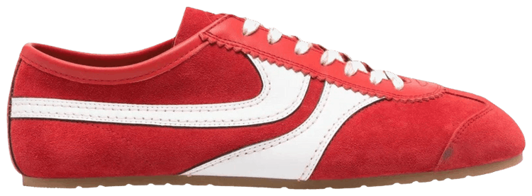 Dries Van Noten Suede Sneaker Red White