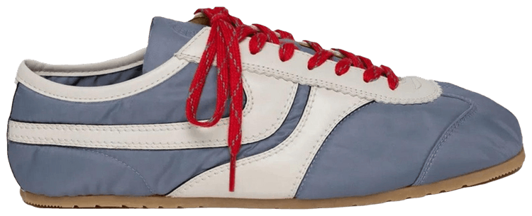 Dries Van Noten Leather Sneaker Light Blue Red