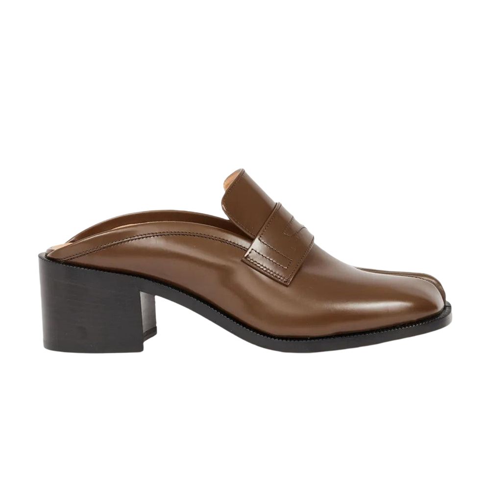 Pre-owned Maison Margiela Wmns Tabi City Loafer Mule 'wood' | Brown | Women's Size 37