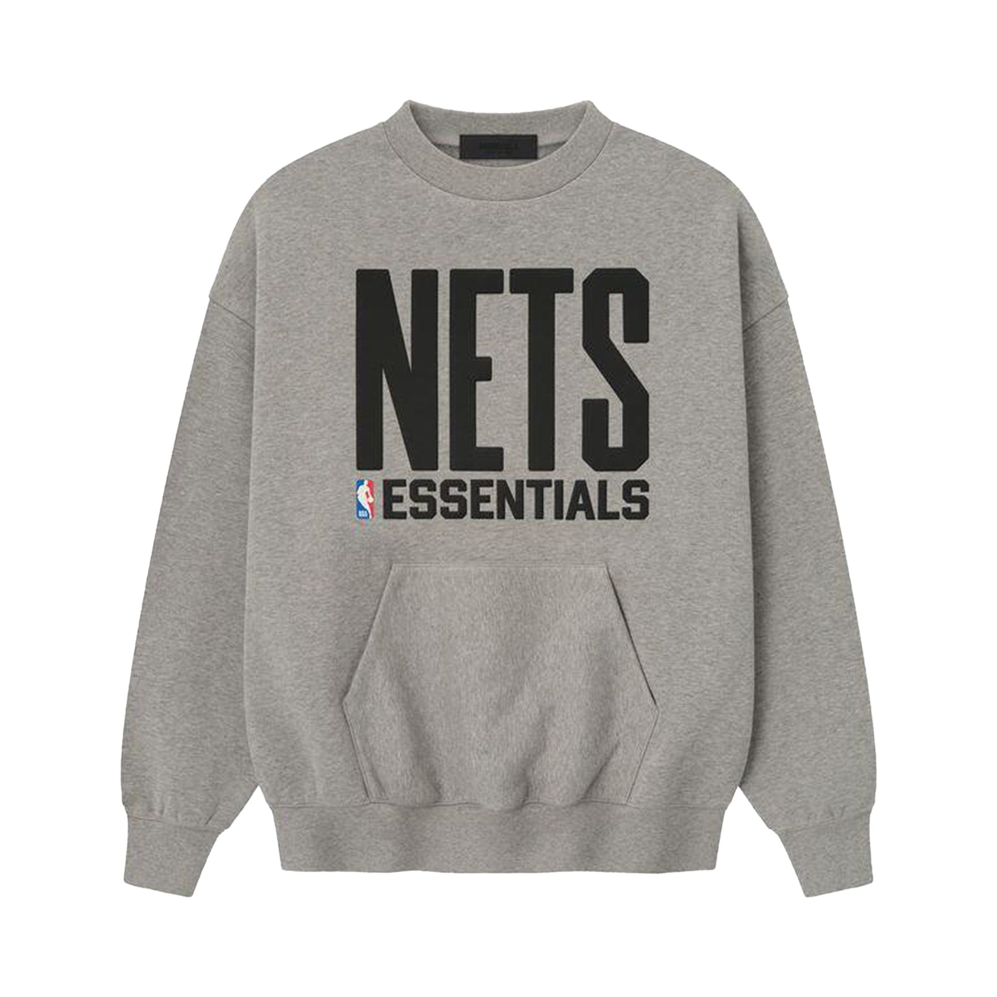 Pre-owned Essentials Fear Of God  Nets Sport Crewneck 'warm Heather' | Grey | Men's Size L In Gray