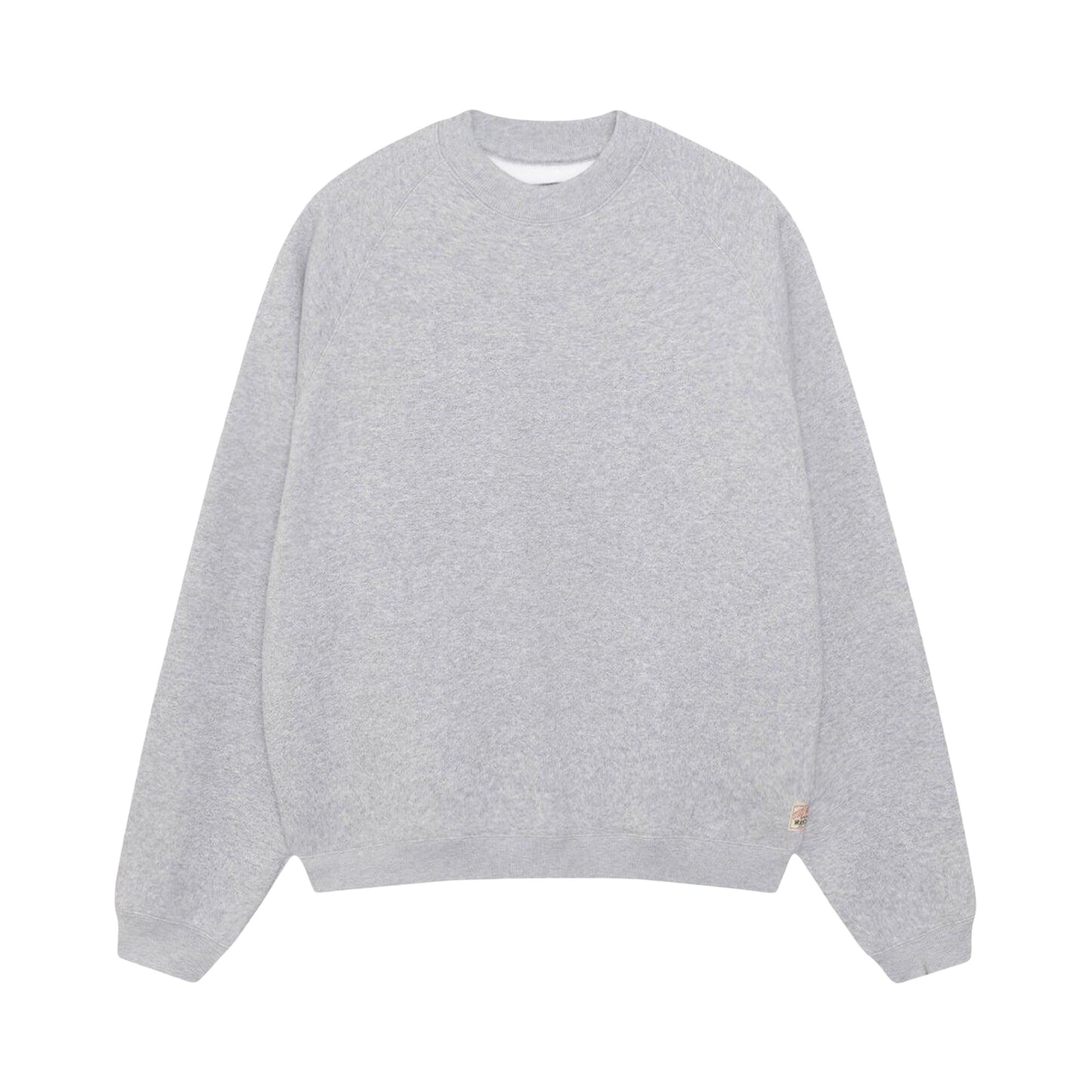 Pre-owned Stussy Relaxed Crew 'ash Heather' | Grey | Men's Size L In Gray