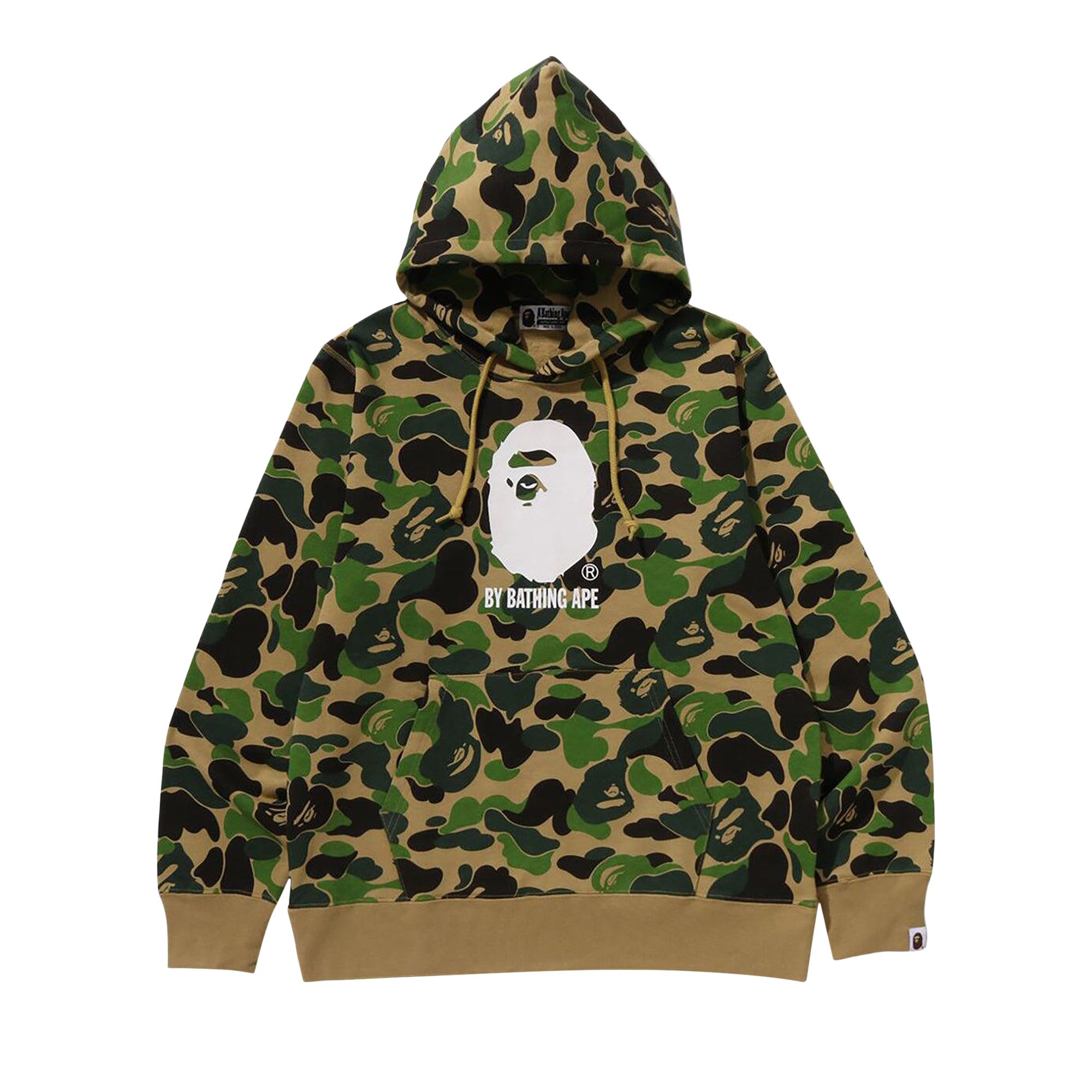 Pre-owned Bape Abc Camo By Bathing Ape Pullover Hoodie 'green' | Men's Size L
