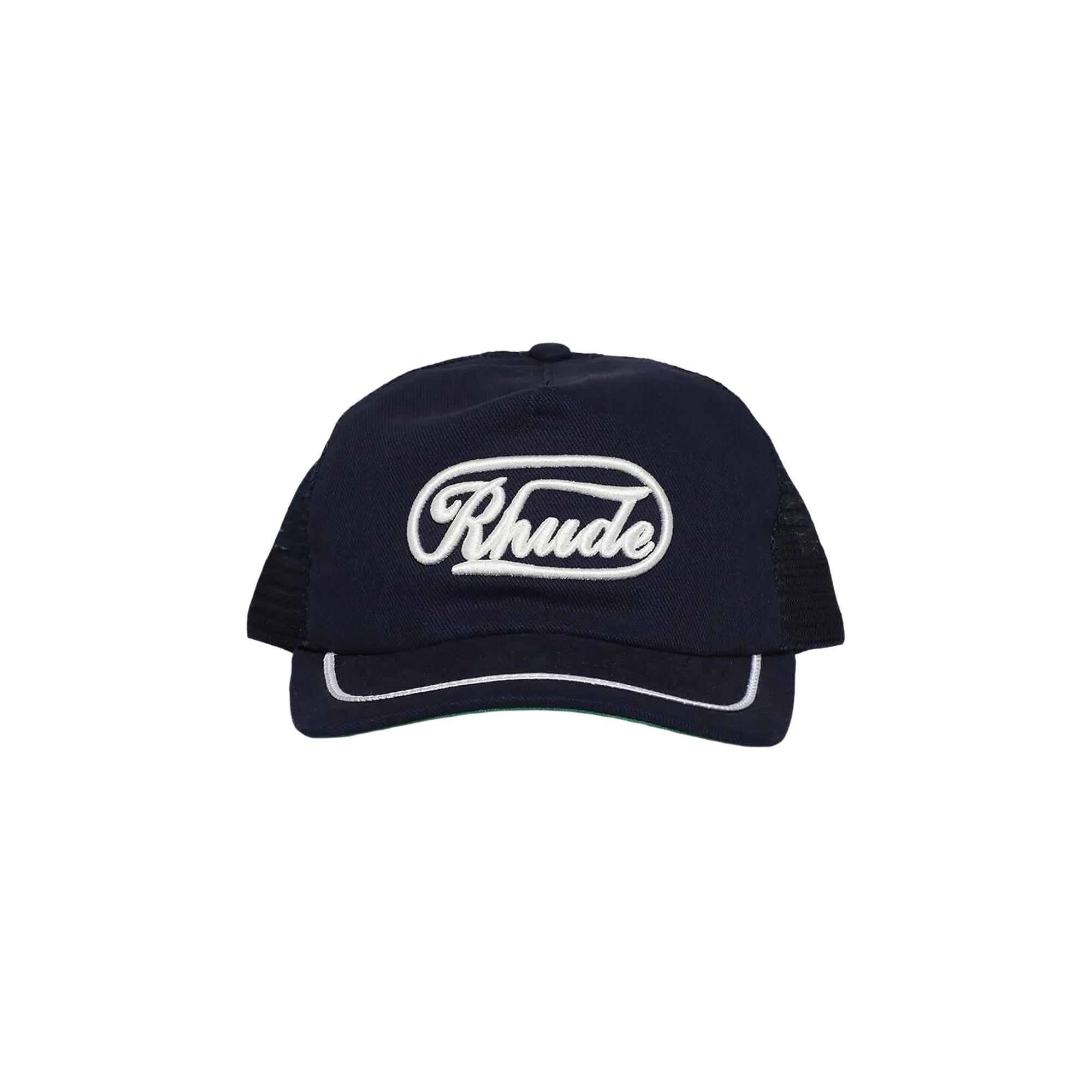 Pre-owned Rhude Patch Trucker Hat 'blue' | Men's Size Onesize