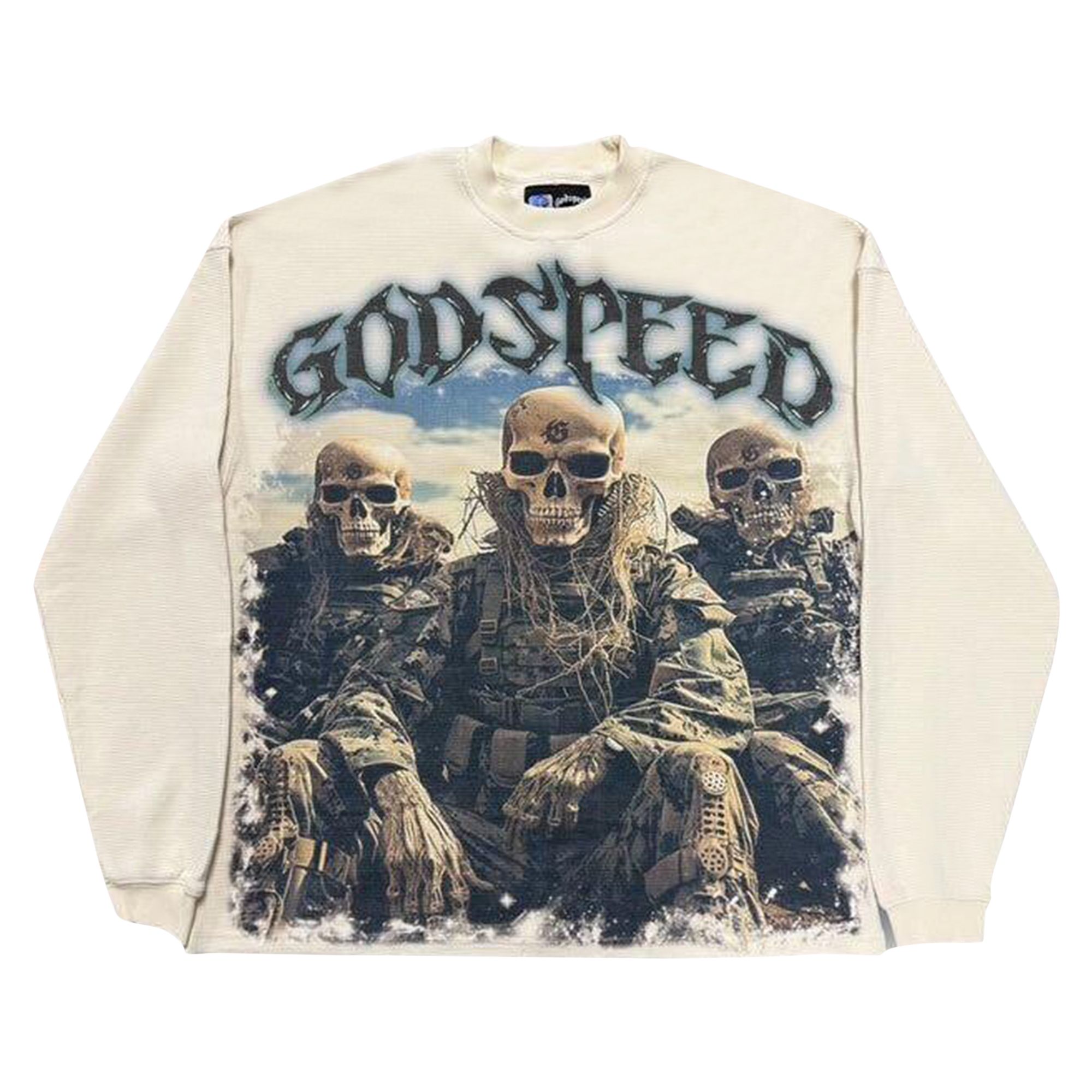 Pre-owned Godspeed Squadron Thermal 'bone' | White | Men's Size Xl