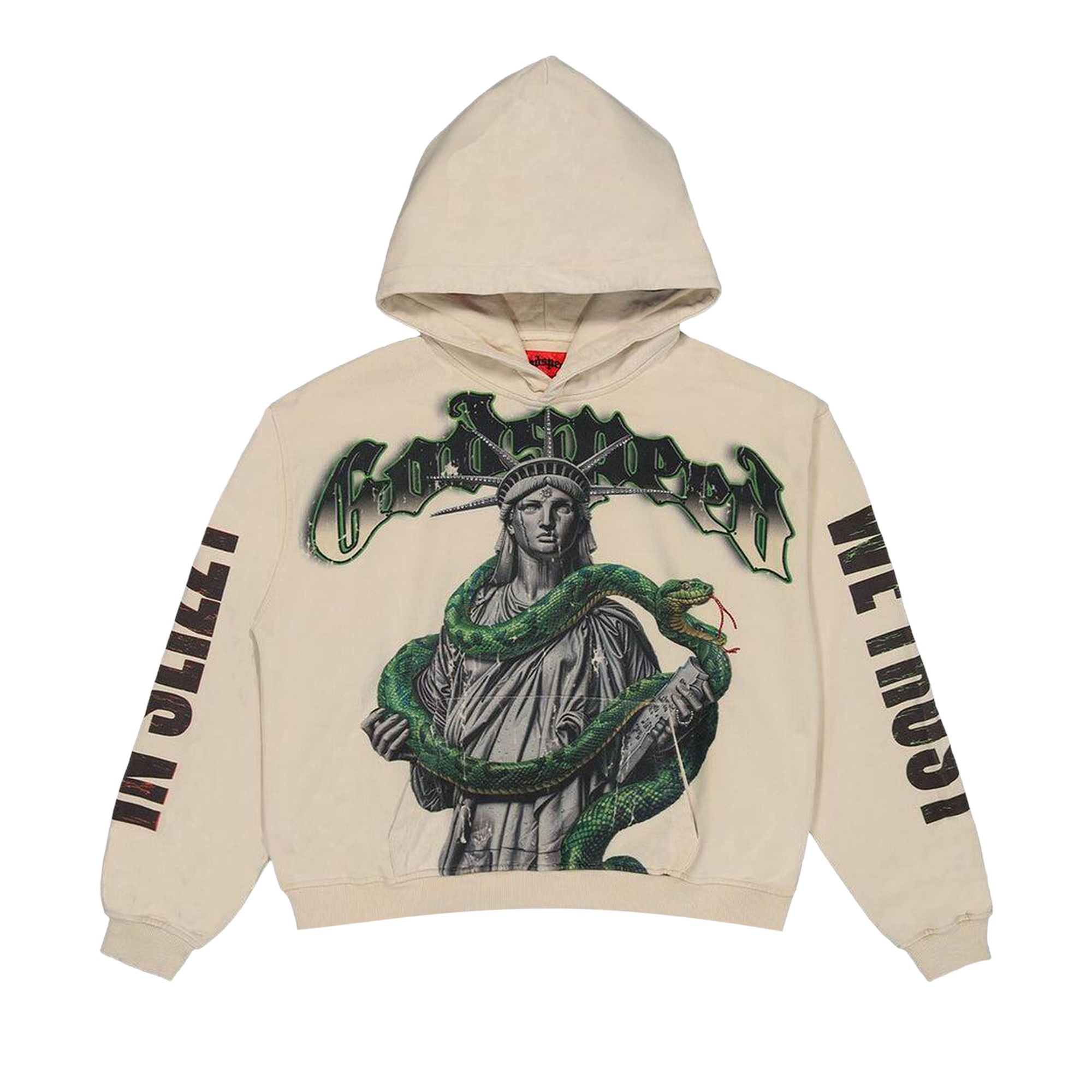 Pre-owned Godspeed Top 5 Slizzy Vvs Hoodie 'bone' | White | Men's Size S