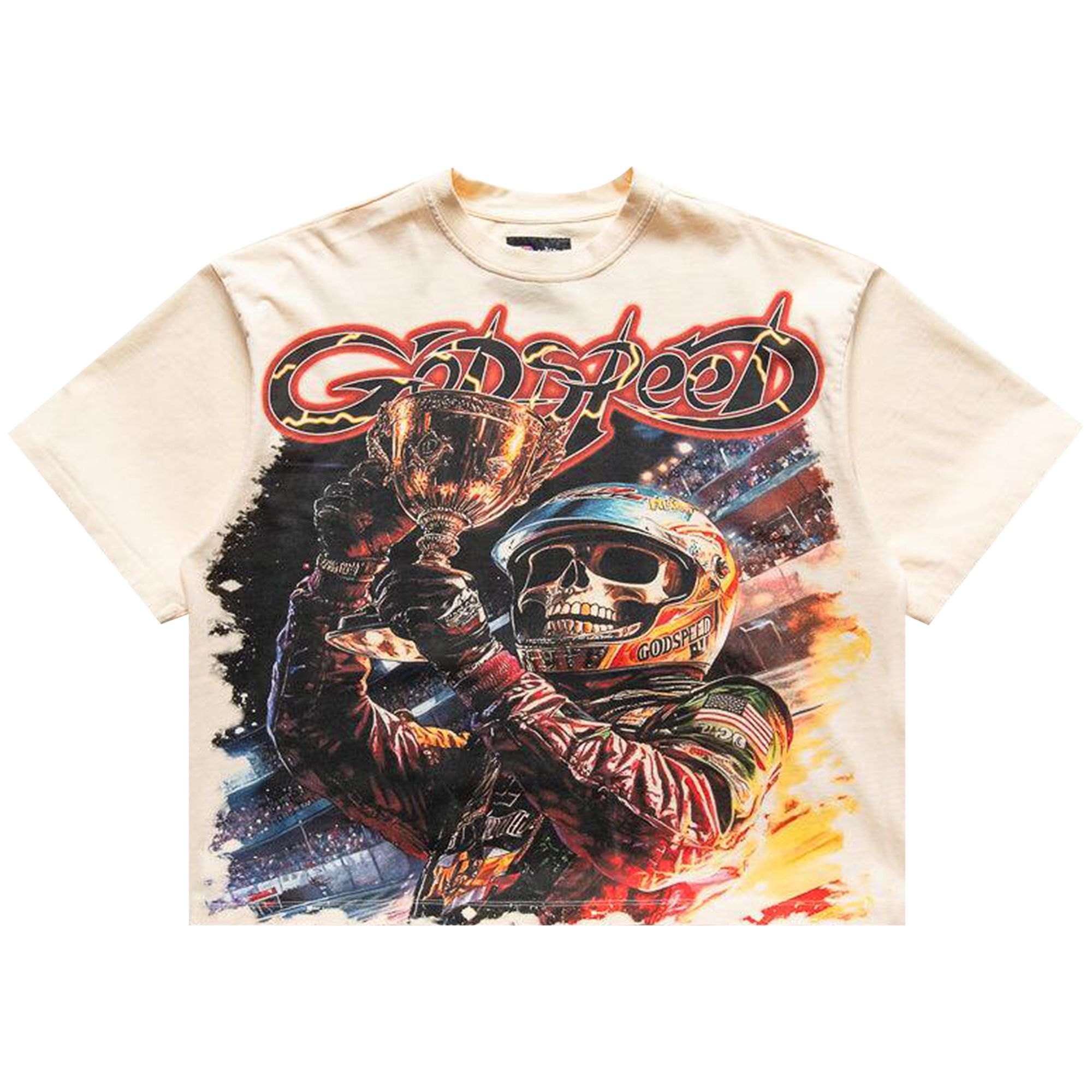 Pre-owned Godspeed Podium Dreams T-shirt 'bone' | White | Men's Size S
