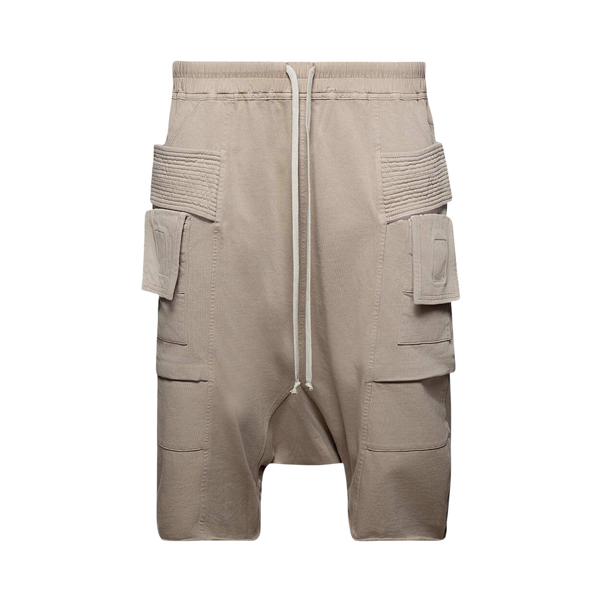 Pre-owned Rick Owens Drkshdw Pantaloni Creatch Cargo Pods 'dirty Pearl' | White | Men's Size S
