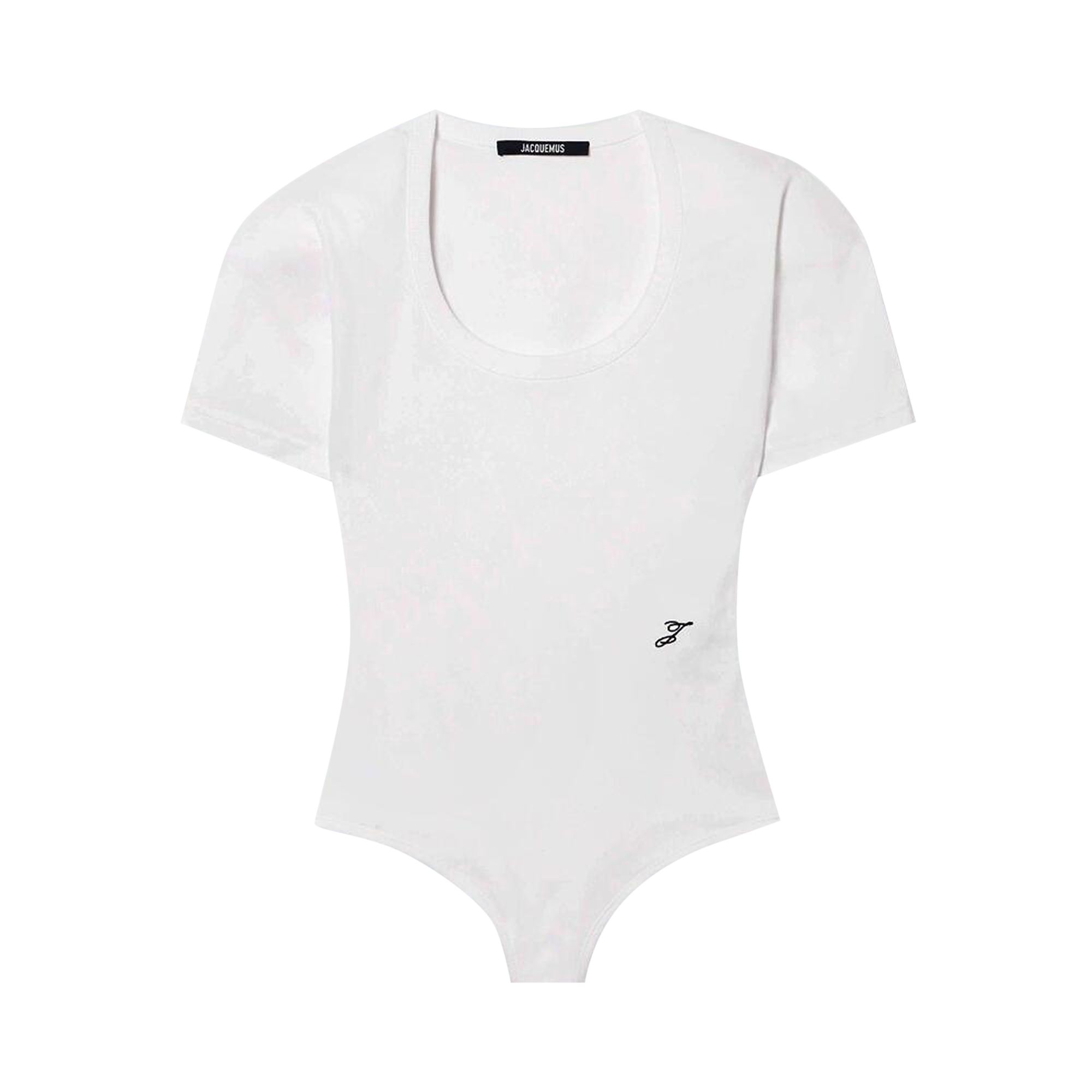 Pre-owned Jacquemus Le Body Ovalo Bodysuit 'white' | Women's Size Xs
