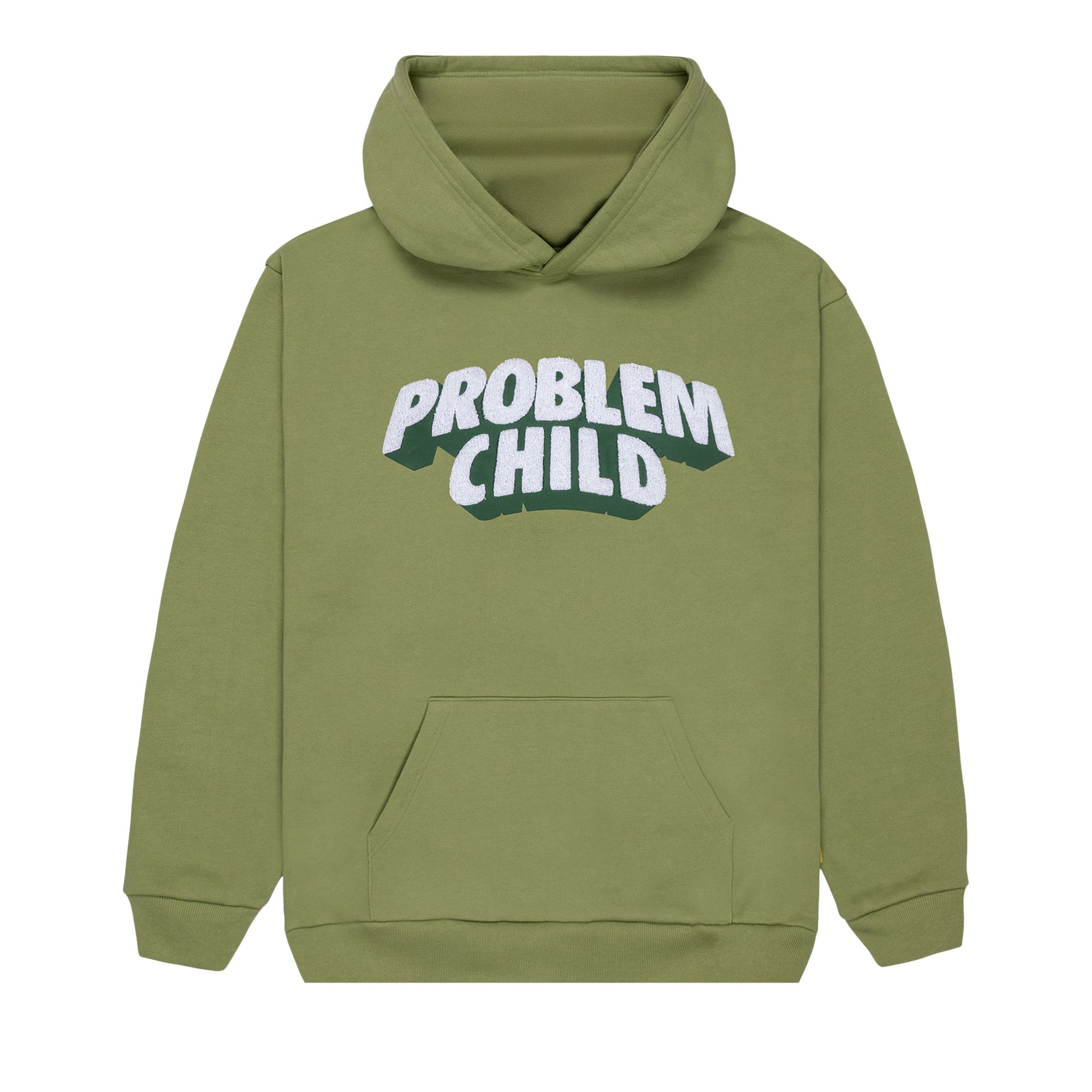 Pre-owned Golf Wang Problem Child Hoodie 'olive' | Green | Men's Size L