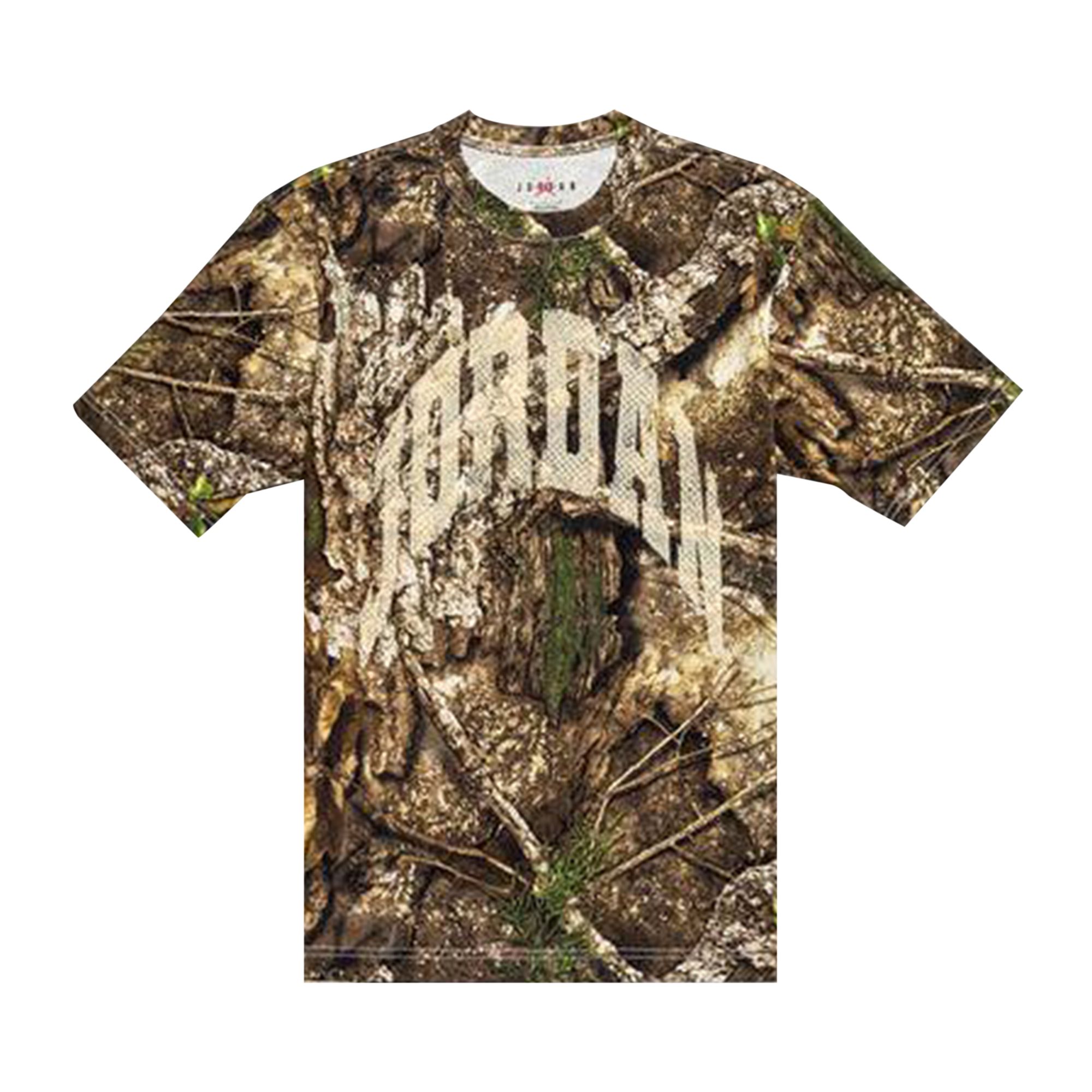 Pre-owned Air Jordan Brooklyn Realtree Tee 'sail' | Green | Men's Size Xl