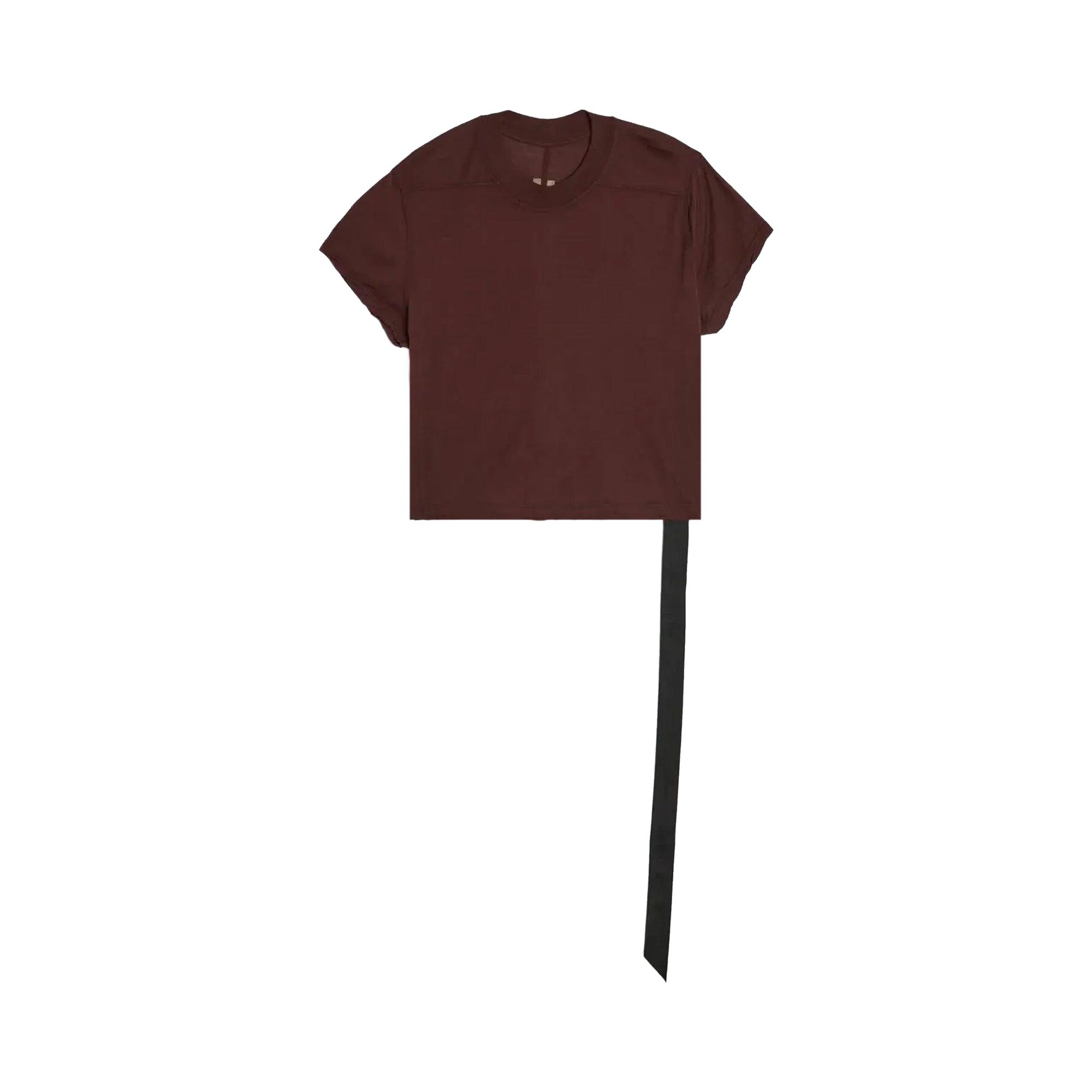 Pre-owned Rick Owens Drkshdw Cropped Small Level T-shirt 'scab' | Tan | Women's Size S In Brown