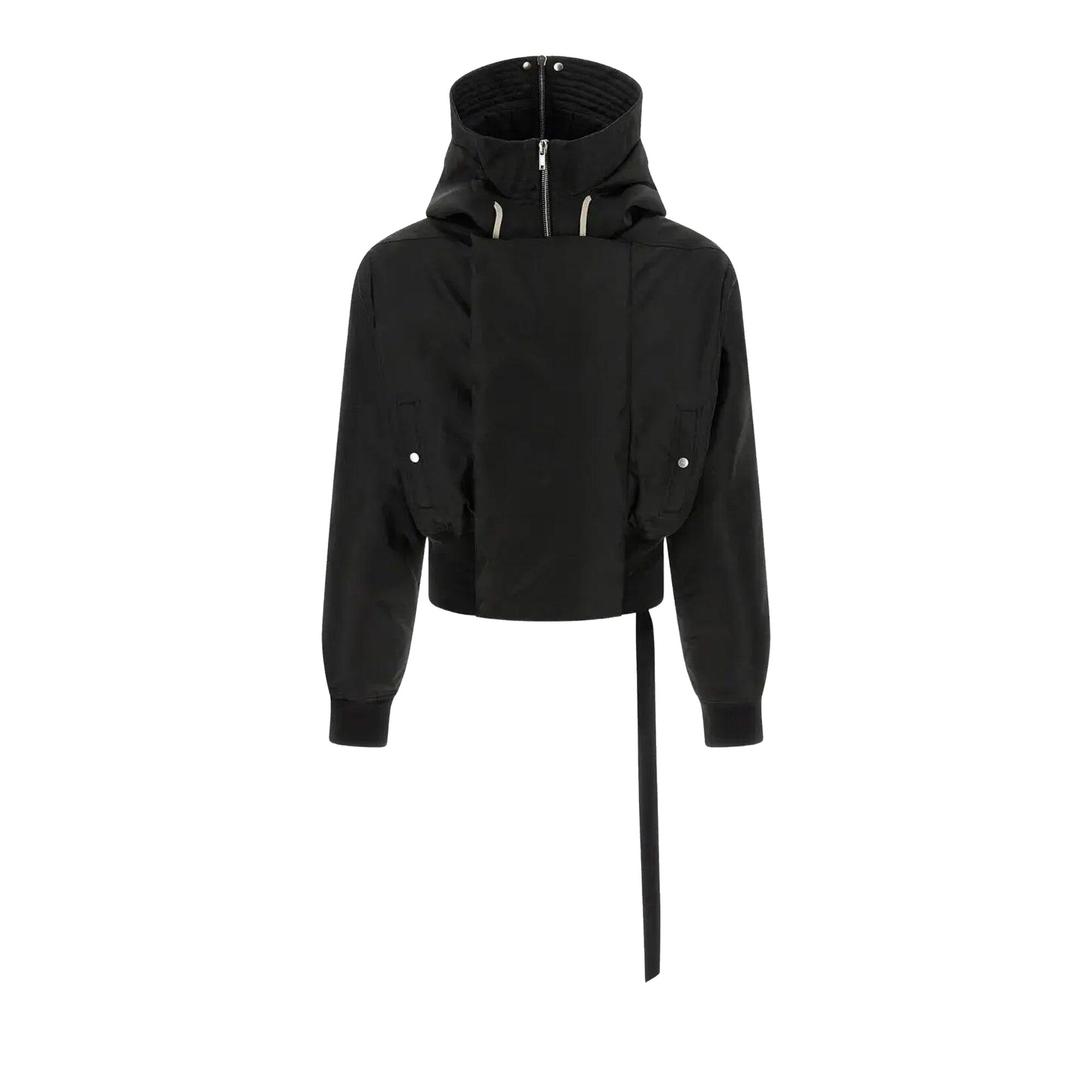 Pre-owned Rick Owens Drkshdw Bomber Imbottito Cropped Alice Parka Jacket 'black' | Men's Size L