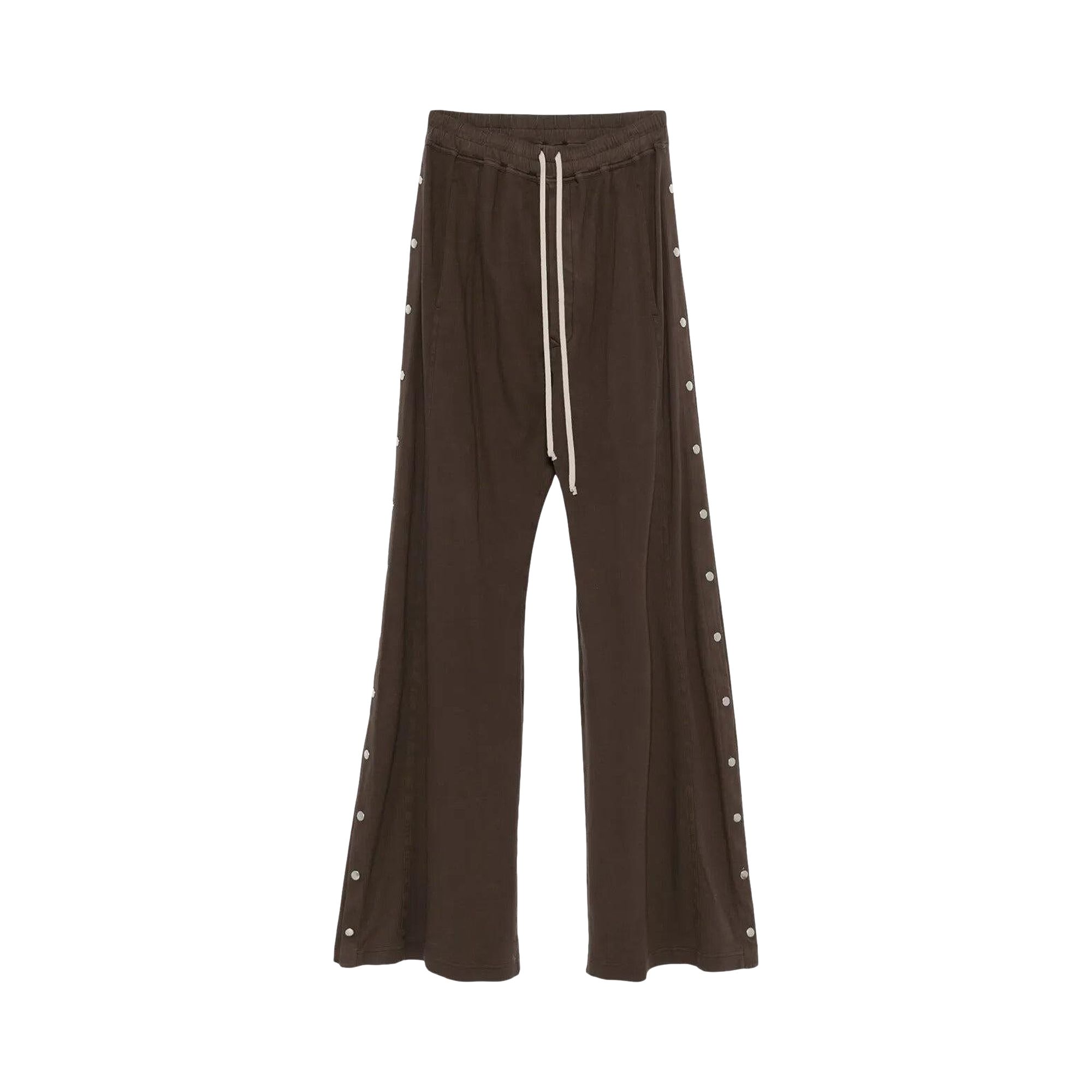 Pre-owned Rick Owens Drkshdw Brushed Jersey Pusher Pants 'dark Dust' | Brown | Men's Size L