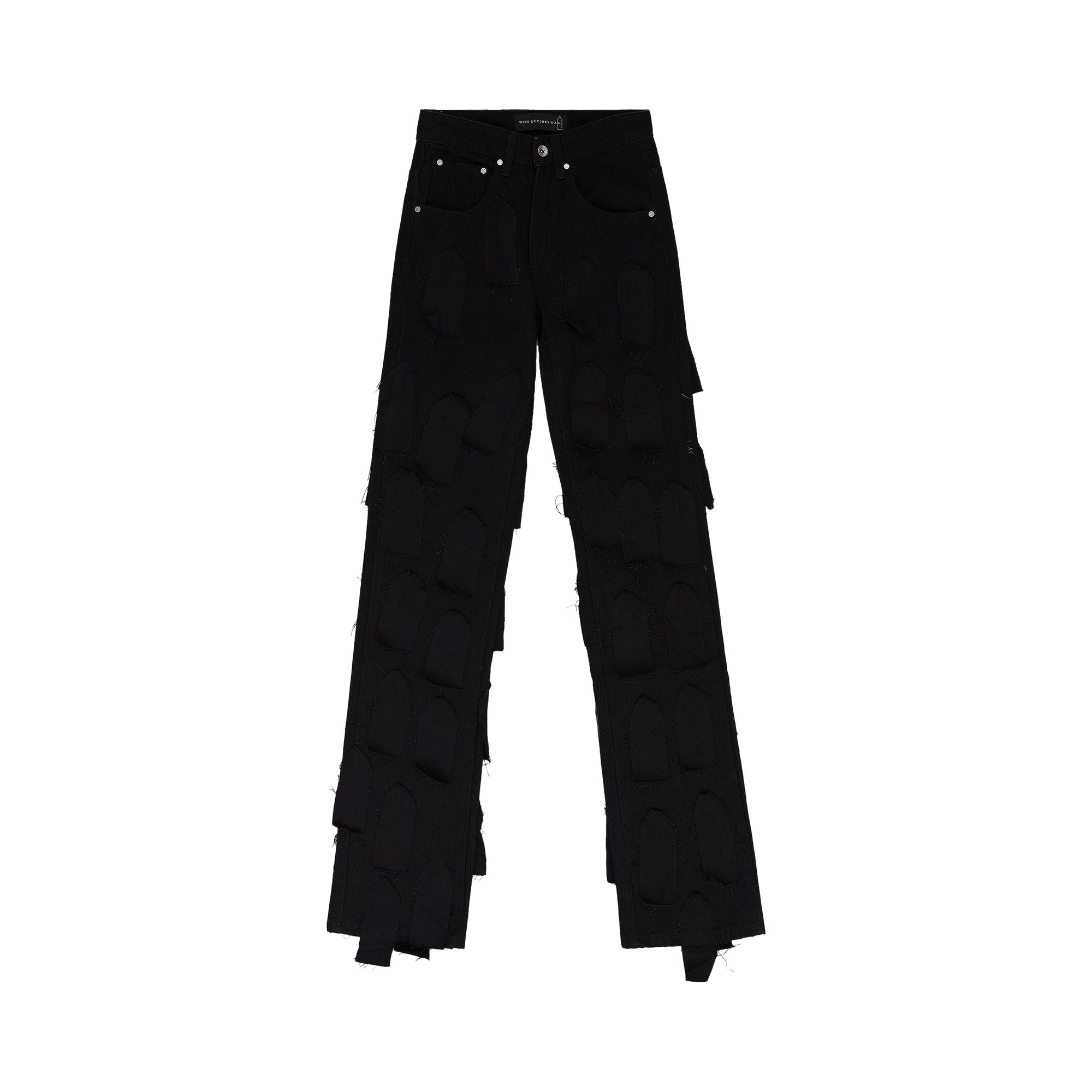 Pre-owned Who Decides War Flyaway Straight Fit Jeans 'black' | Men's Size 30