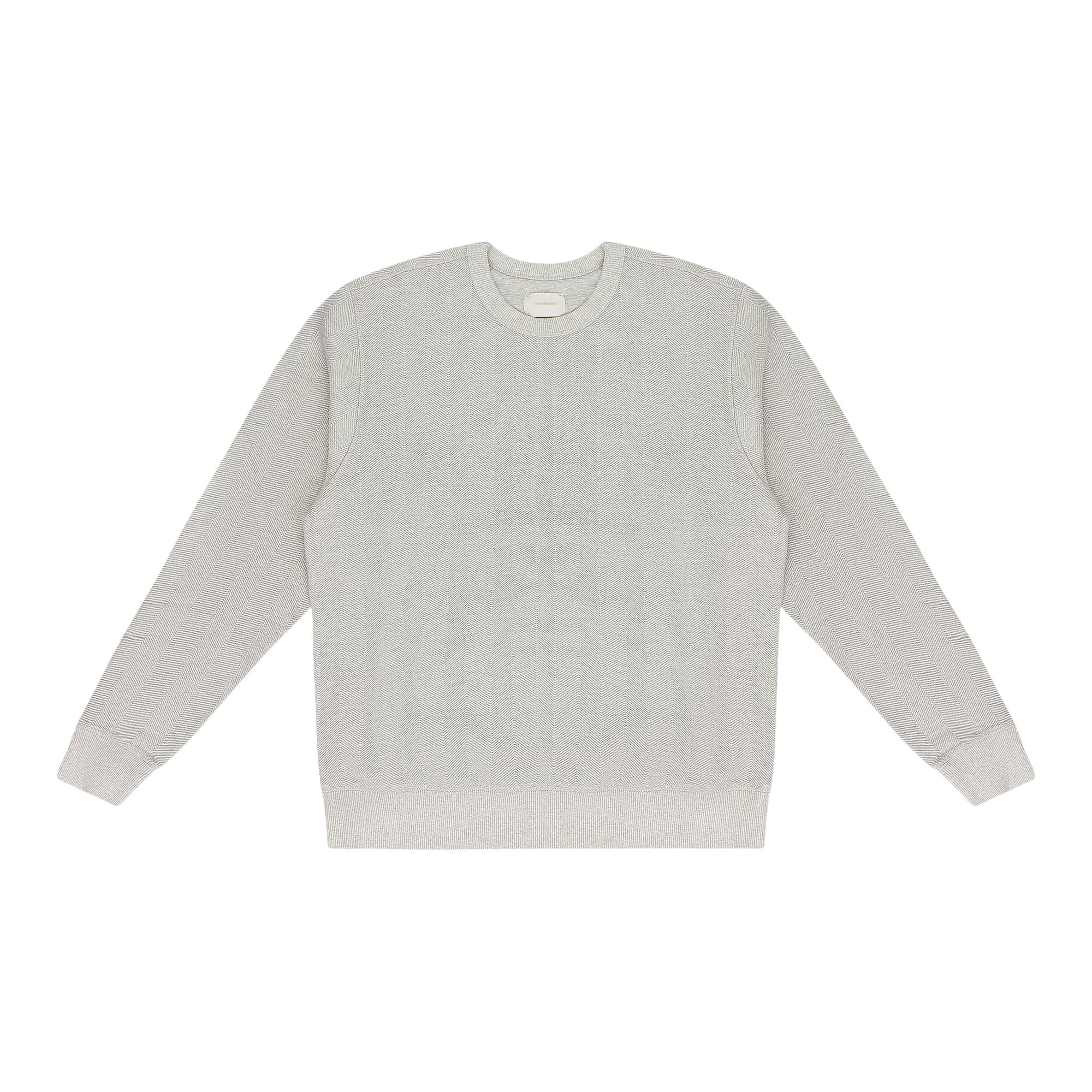 Pre-owned Aimé Leon Dore Herringbone Terry Sweatshirt 'off-white' | Men's Size S