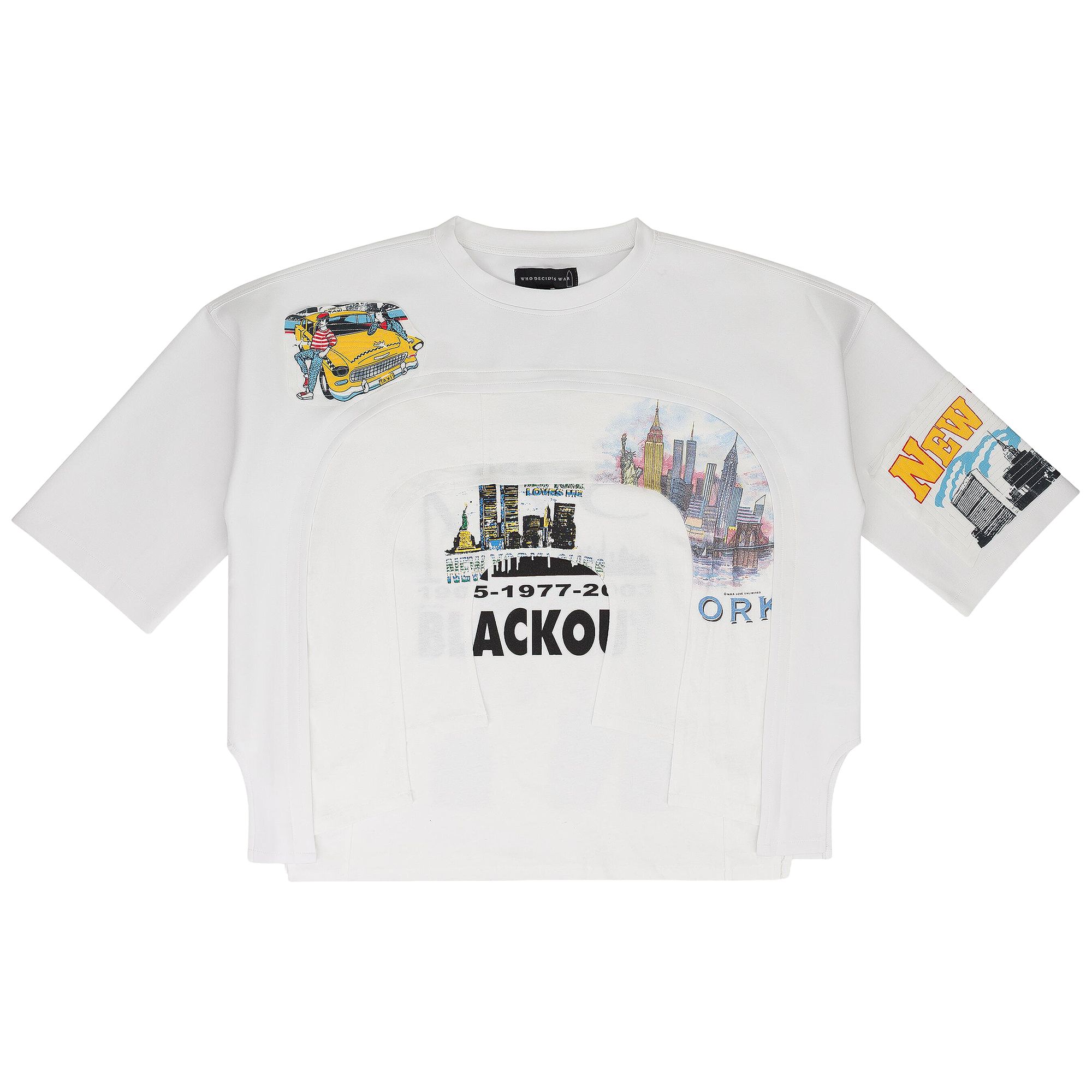Pre-owned Who Decides War Arched College T-shirt 'white' | Men's Size Xxl