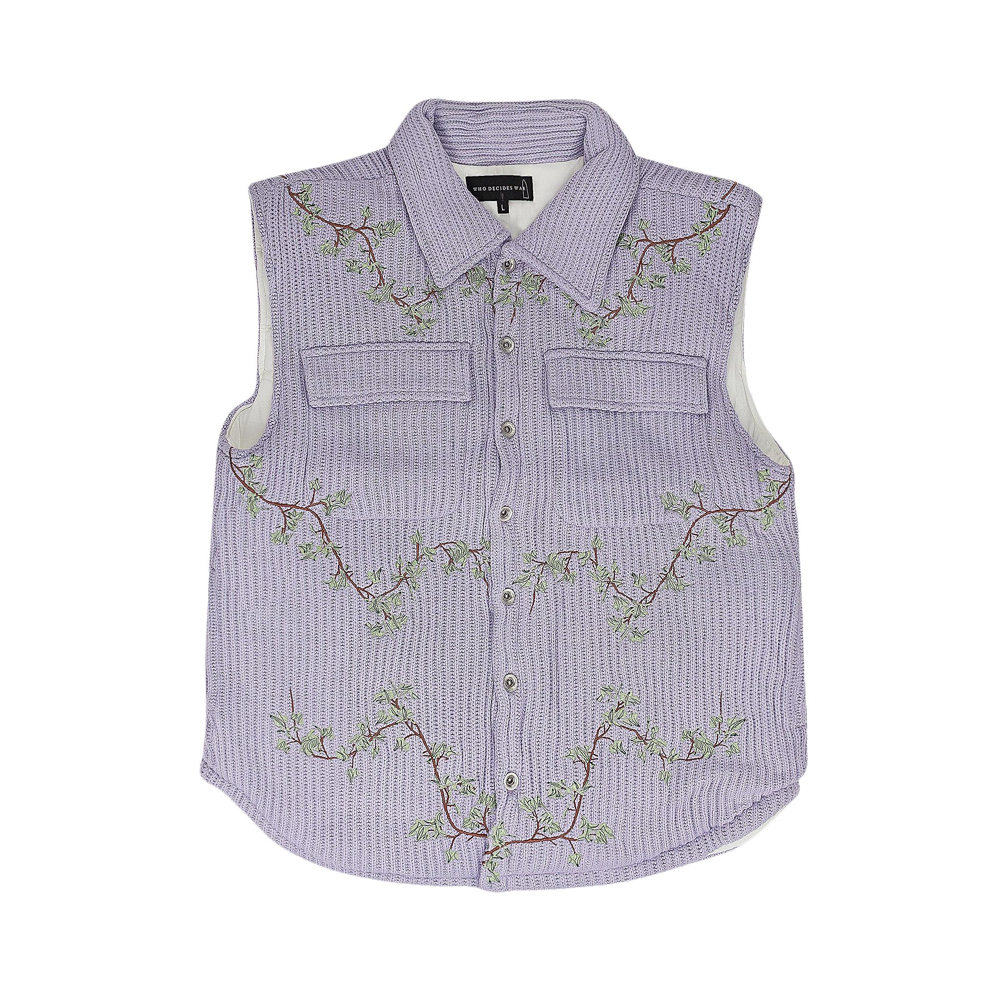 Pre-owned Who Decides War Vine Vest 'violet' | Purple | Men's Size Xl