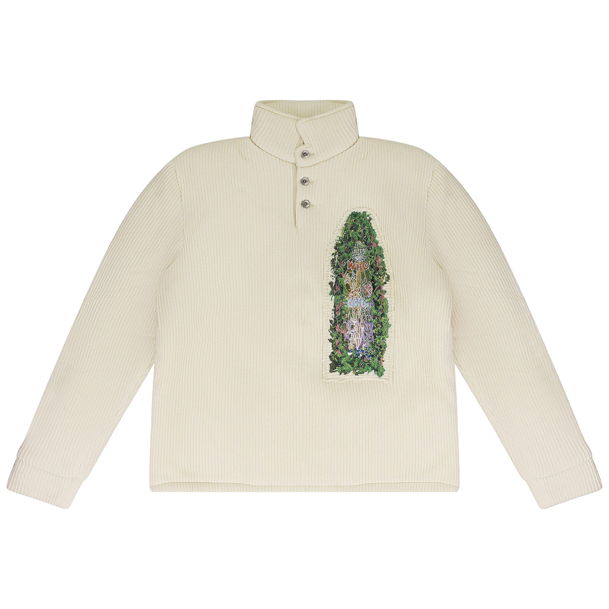 Pre-owned Who Decides War Puffed Rugby Button Down Shirt 'ivory' | Cream | Men's Size Xs In White