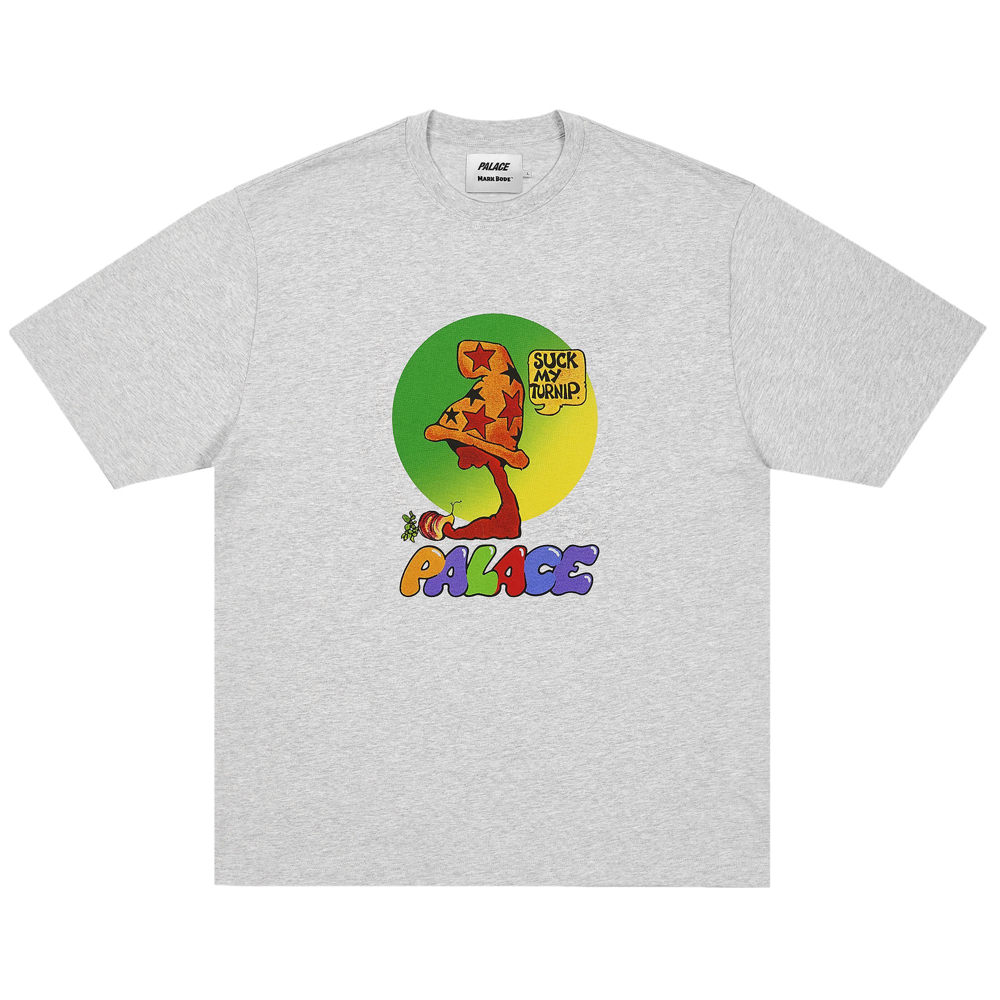 Pre-owned Palace Mark Bodē T-shirt 'grey Marl' | Men's Size S In Gray
