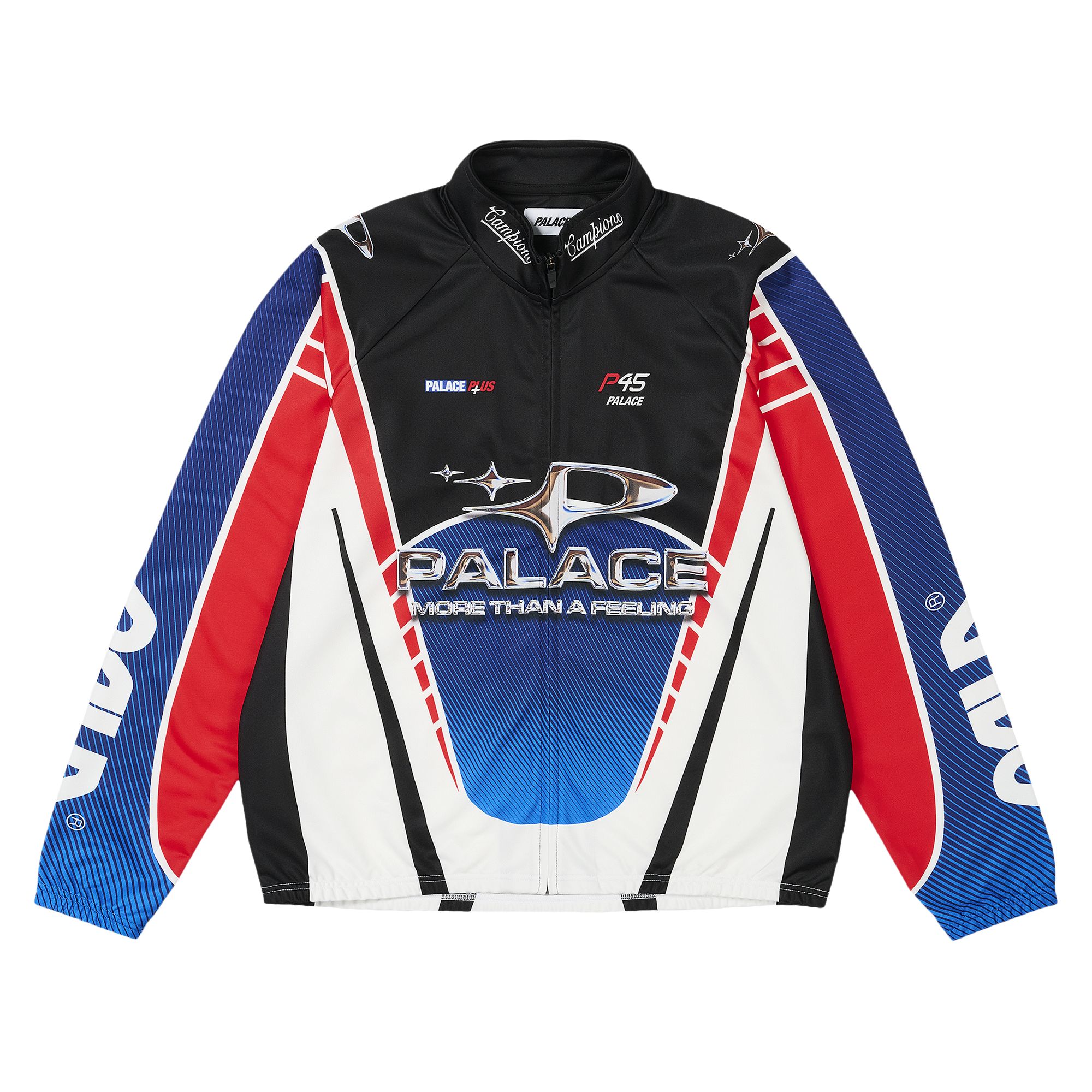 Pre-owned Palace More Than A Cycling Zip Jacket 'red/blue' | Men's Size Xl
