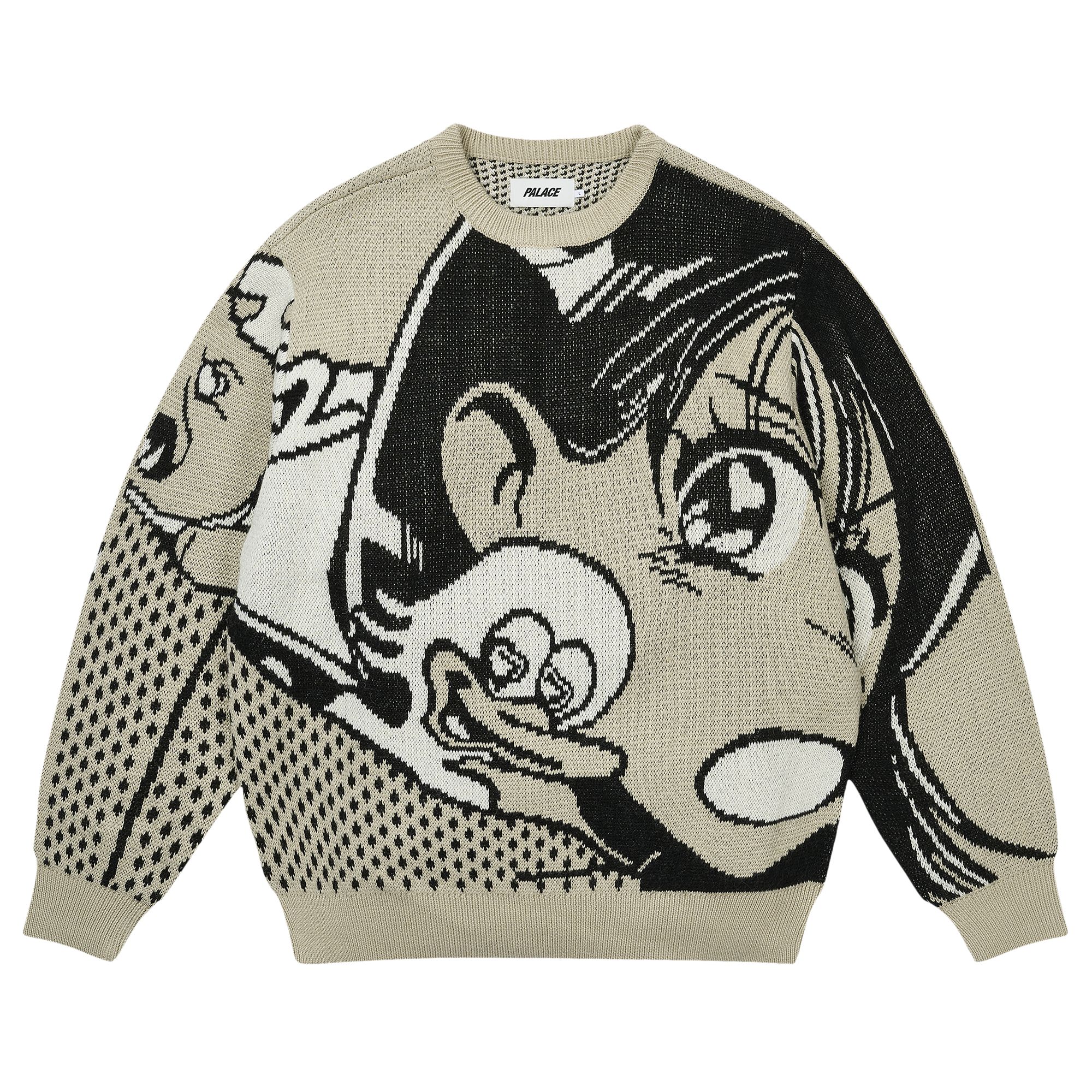 Pre-owned Palace Rear View Knit 'grey' | Men's Size L In Gray