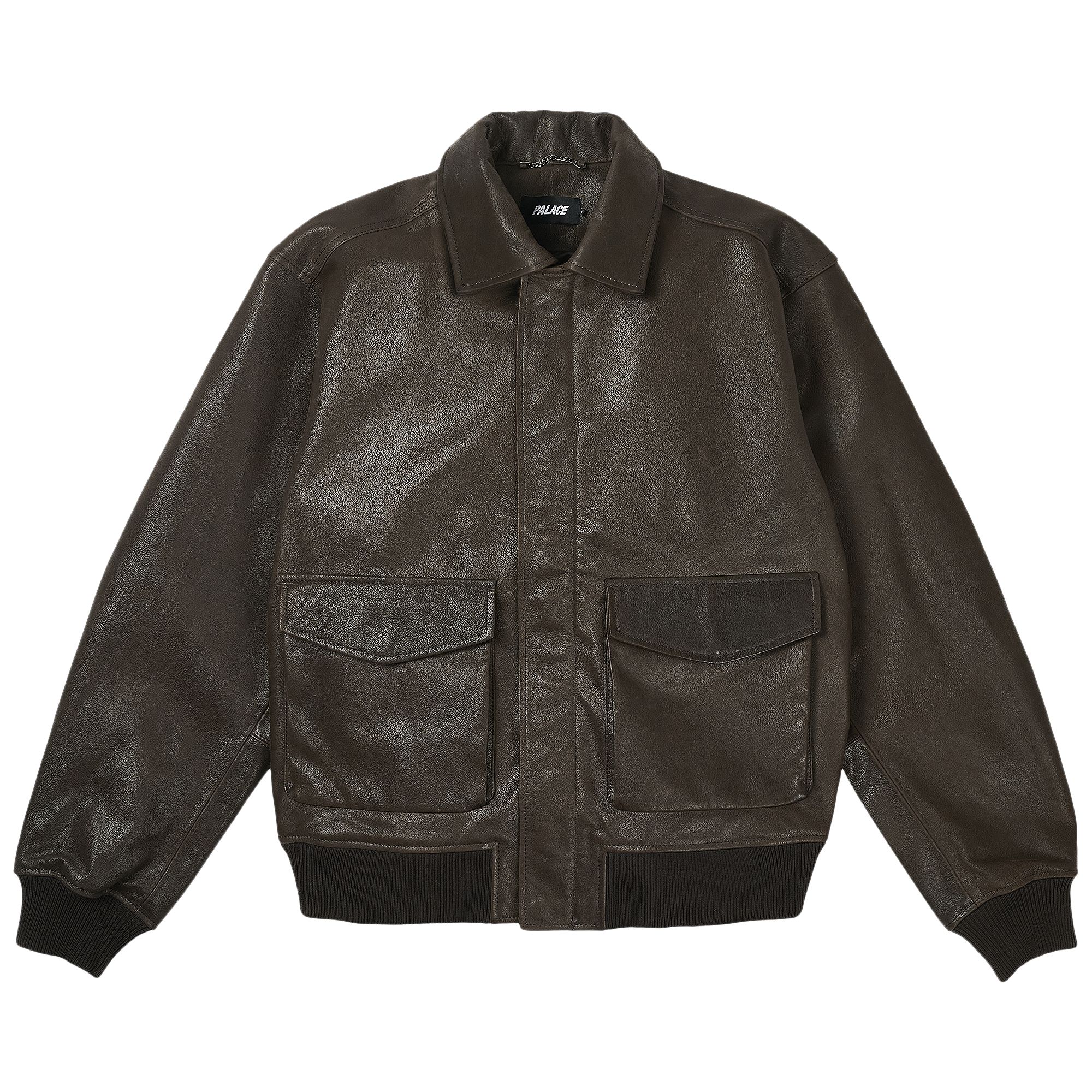 Pre-owned Palace Susanoo Leather Flight Jacket 'brown' | Men's Size L