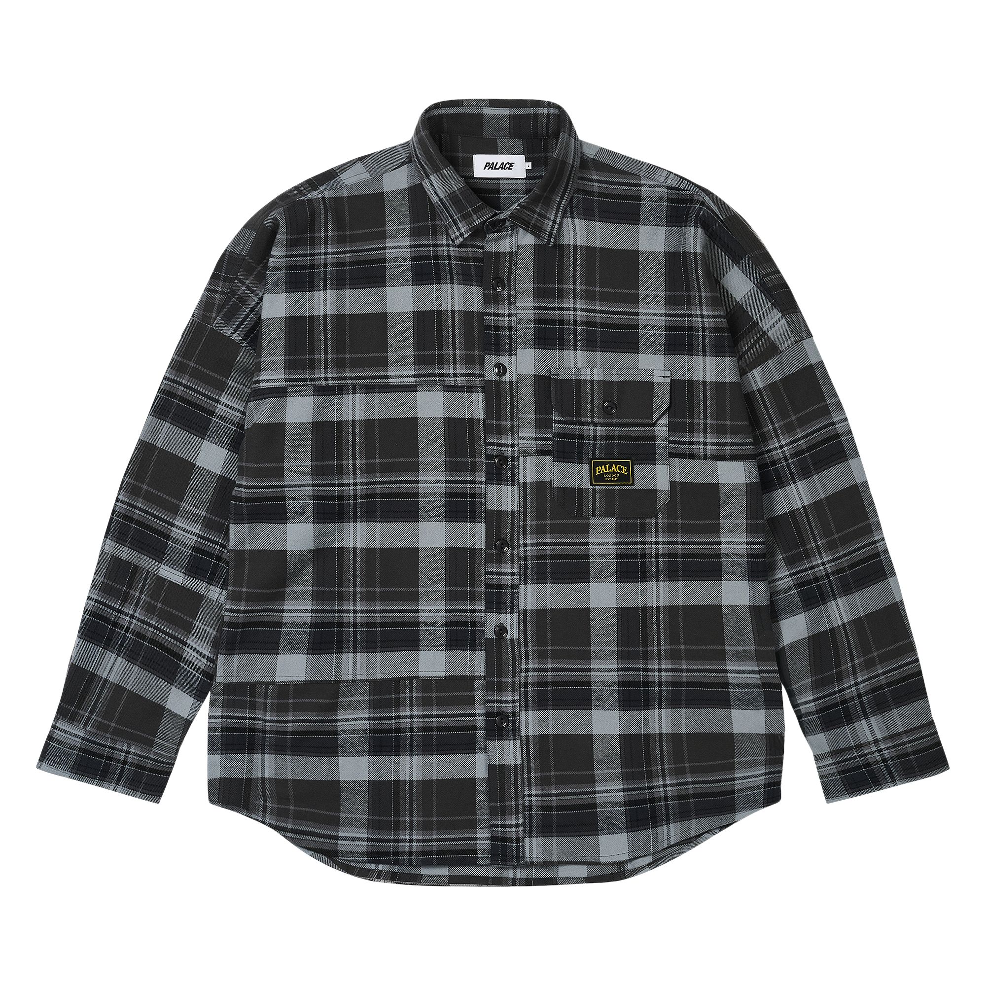 Pre-owned Palace Lumber Yak Patch Overshirt 'black' | Men's Size L