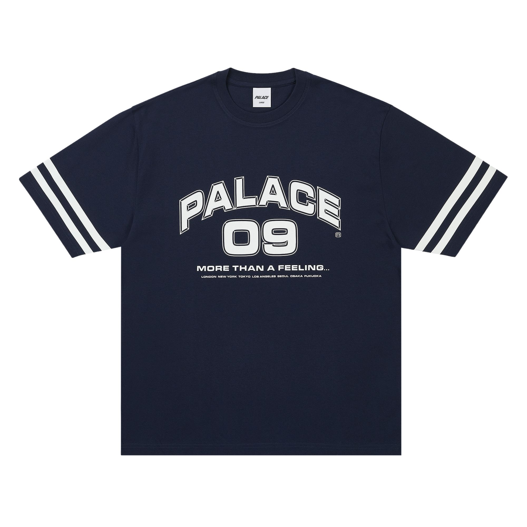 Pre-owned Palace More Than A Feeling T-shirt 'navy' | Blue | Men's Size M