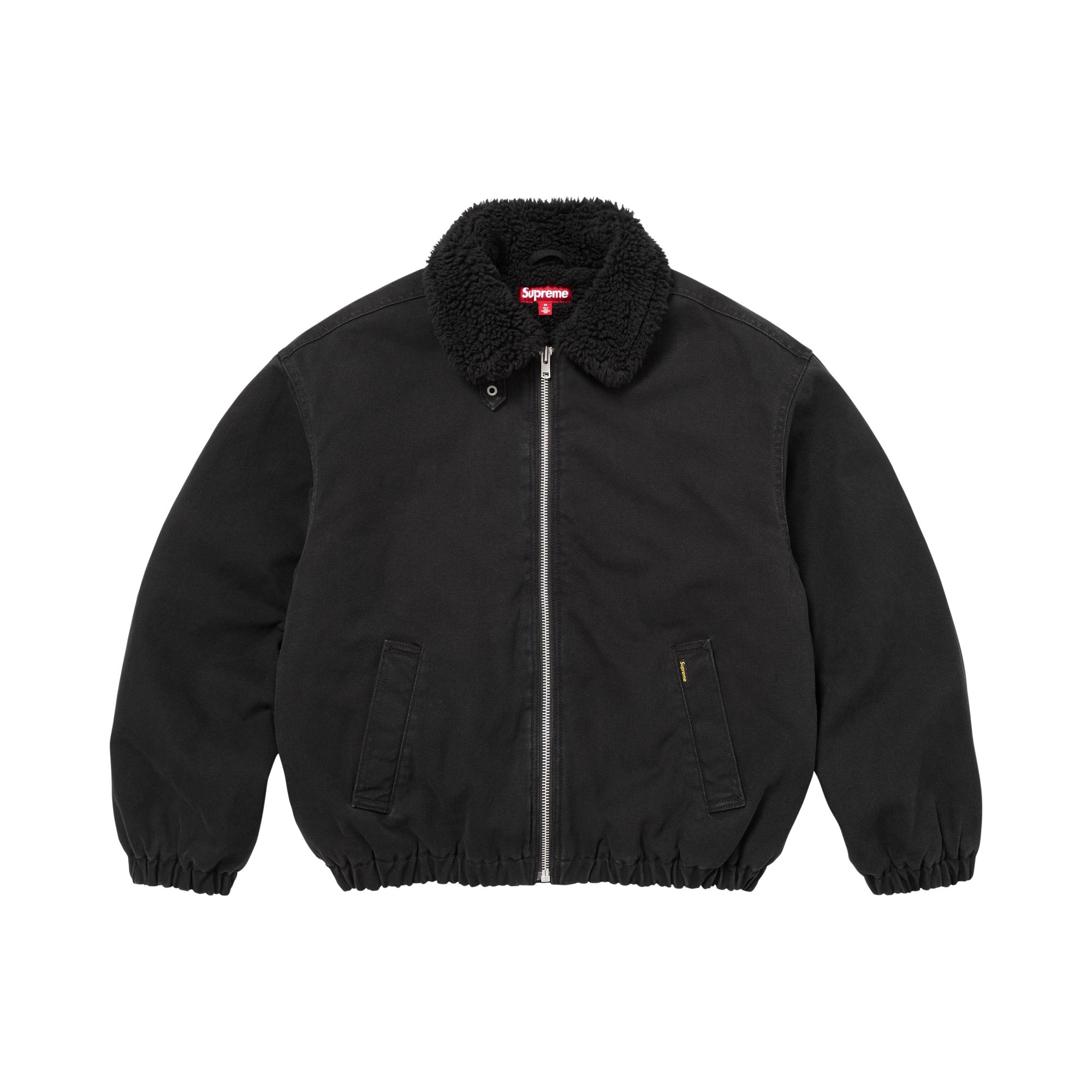 Pre-owned Supreme Faux Shearling Lined Bomber Jacket 'black' | Men's Size S