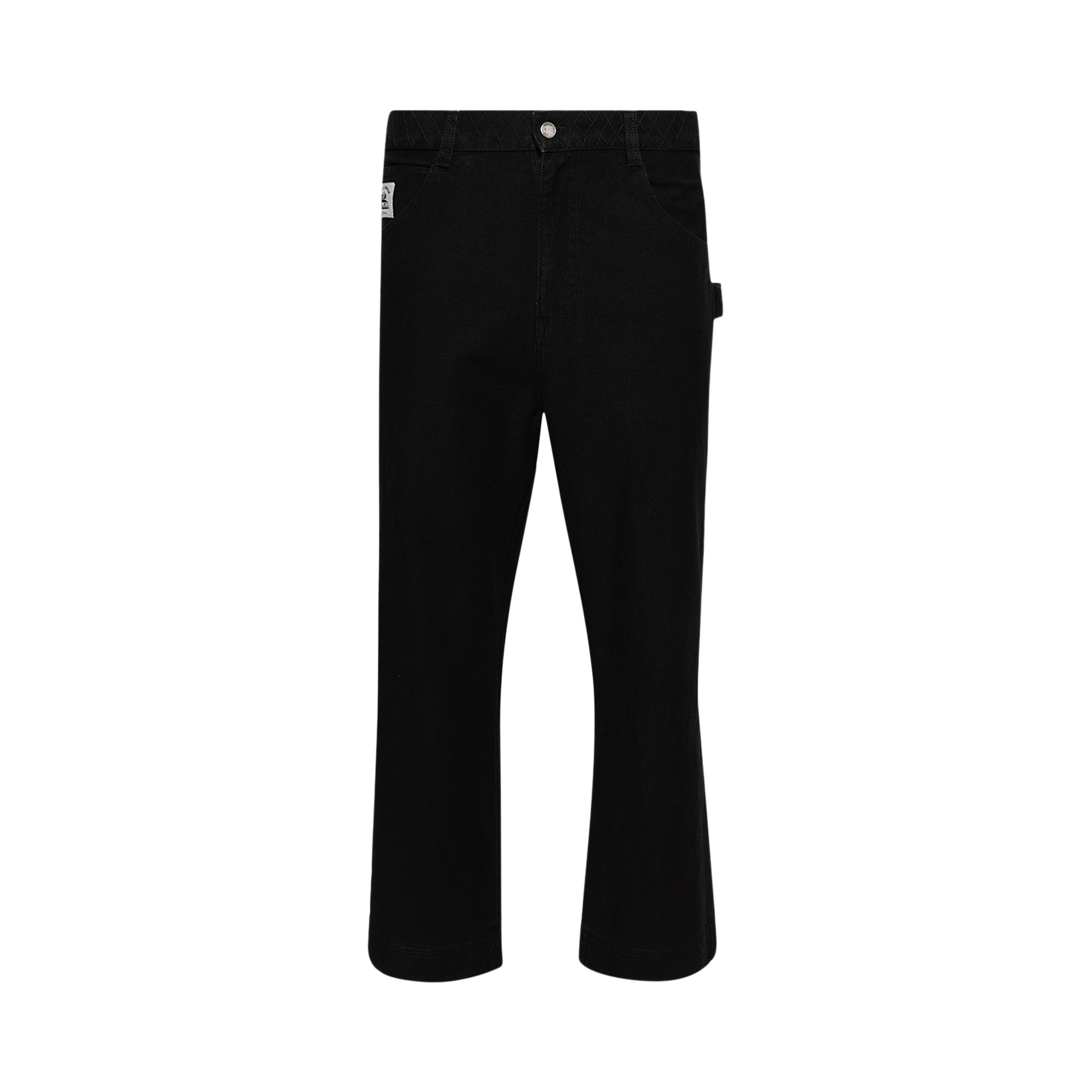 Pre-owned Bode Embroidered Denim Knolly Brook Trousers 'black' | Men's Size 38
