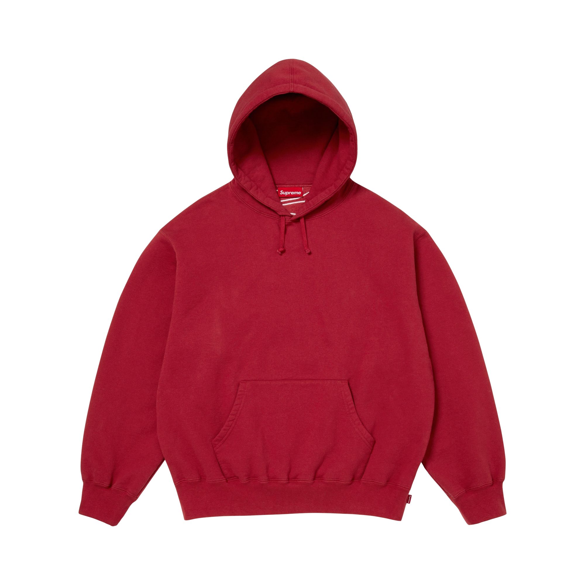 Pre-owned Supreme Satin Appliqué Hooded Sweatshirt 'dark Red' | Men's Size Xxl