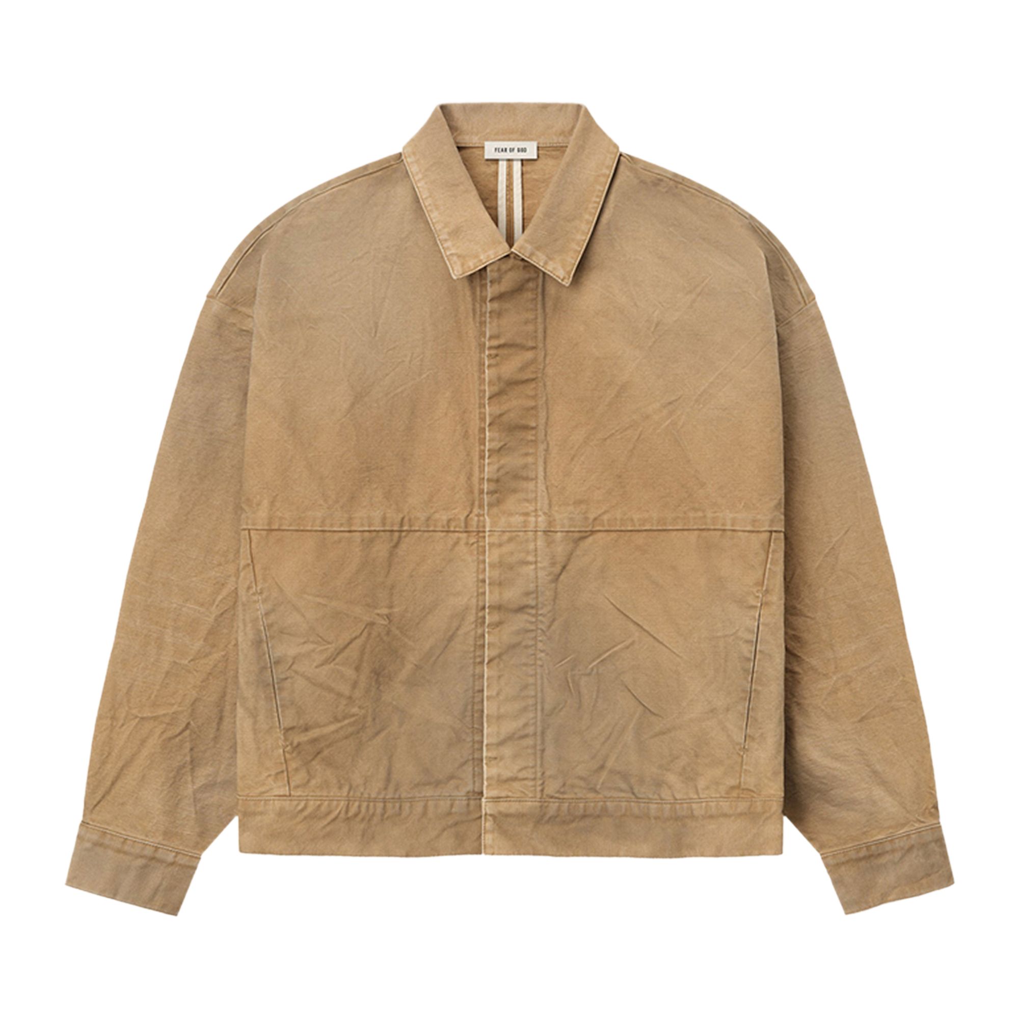 Pre-owned Fear Of God Canvas Utility Jacket 'washed Canyon' | Brown | Men's Size S
