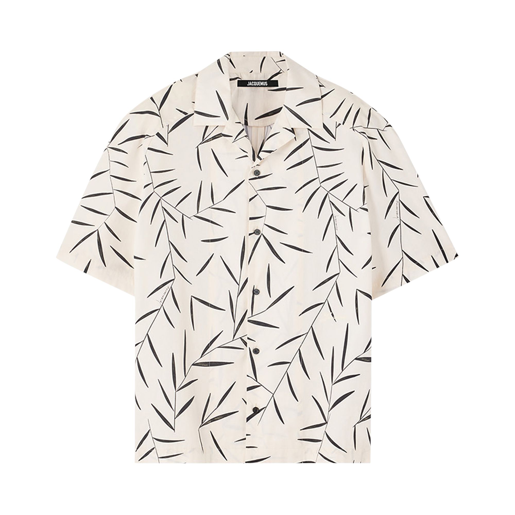 Pre-owned Jacquemus La Chemise Fonccio 'print Foliage Off White' | Men's Size 46