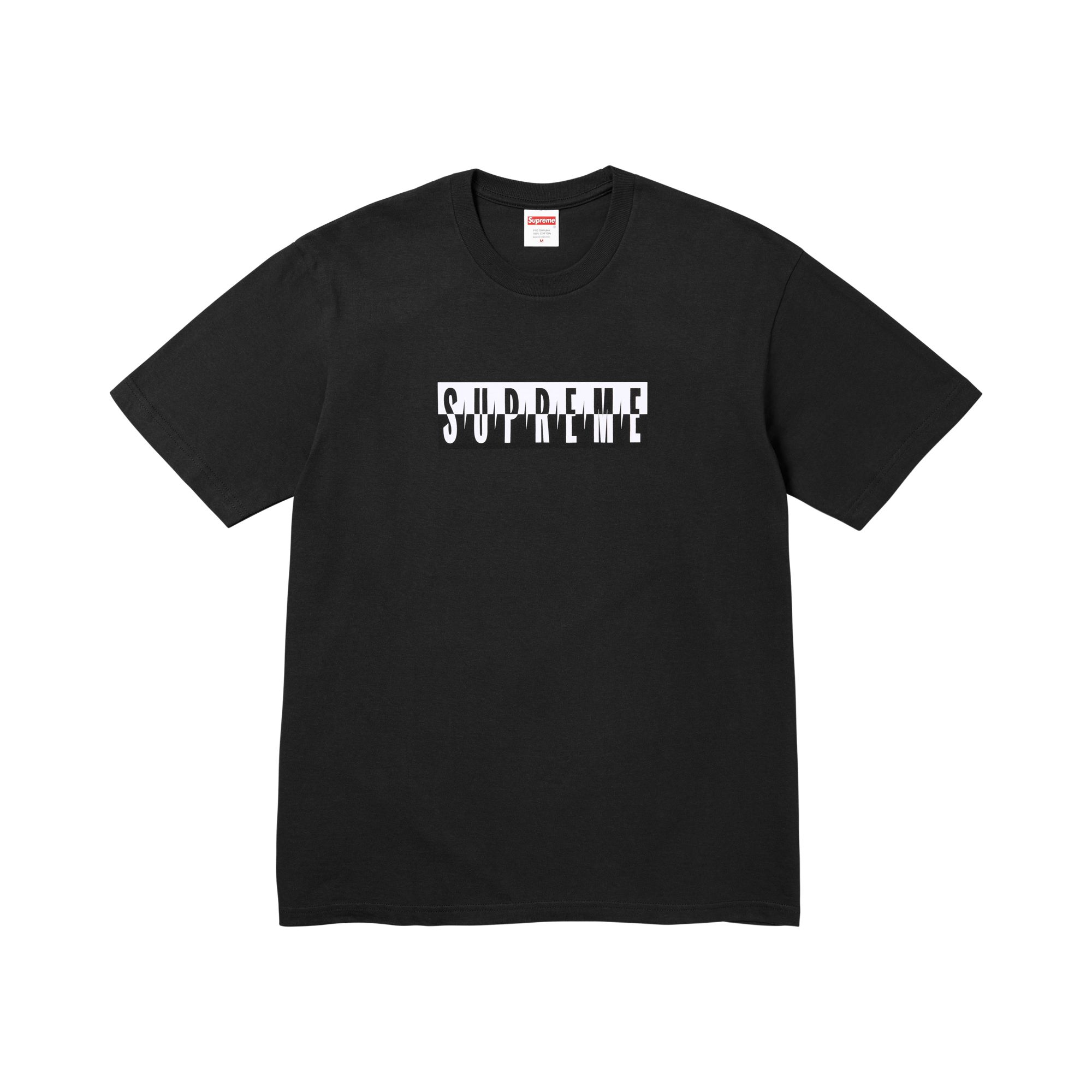 Pre-owned Supreme Split Tee 'black' | Men's Size Xxl