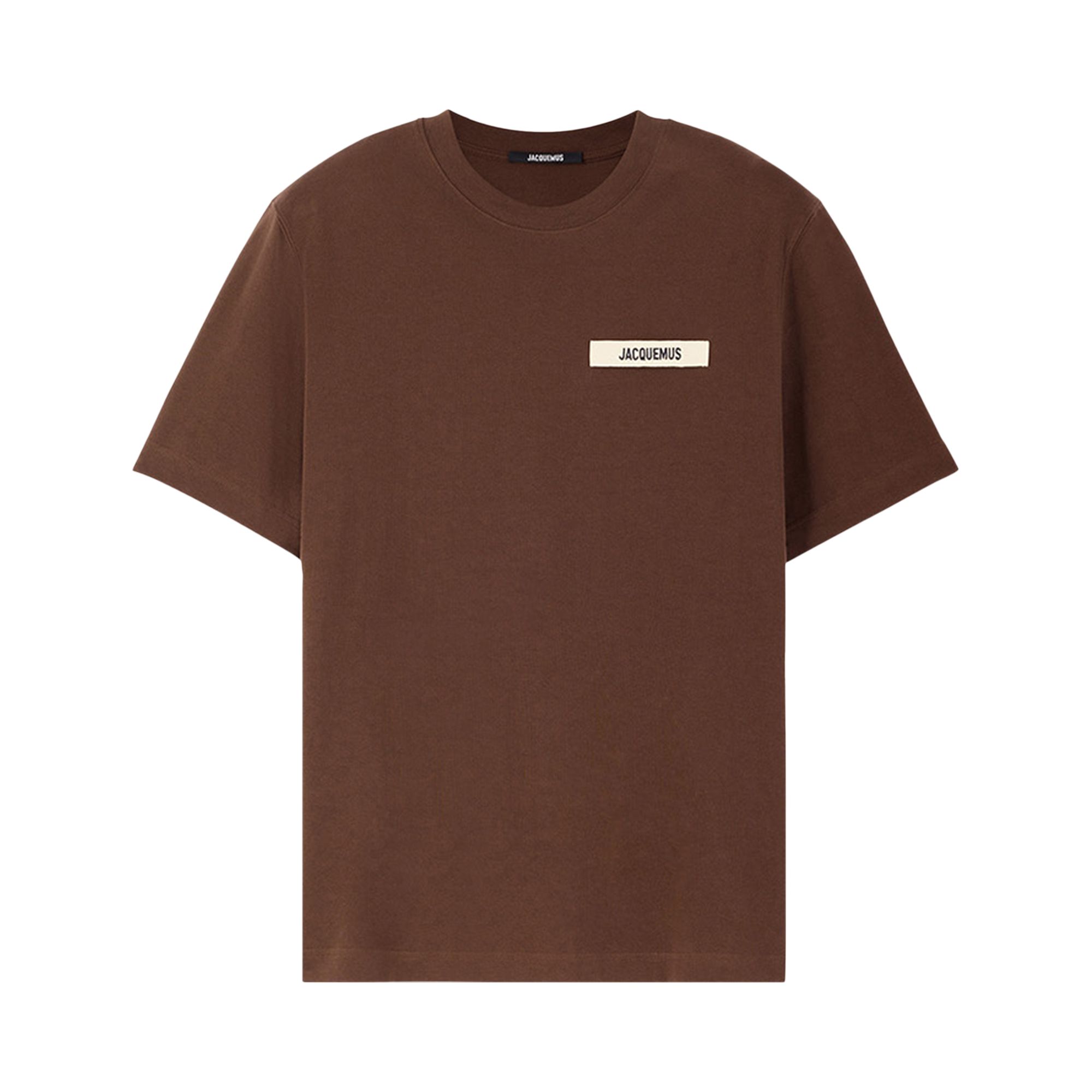 Pre-owned Jacquemus Le T-shirt Gros Grain 'dark Brown' | Men's Size M
