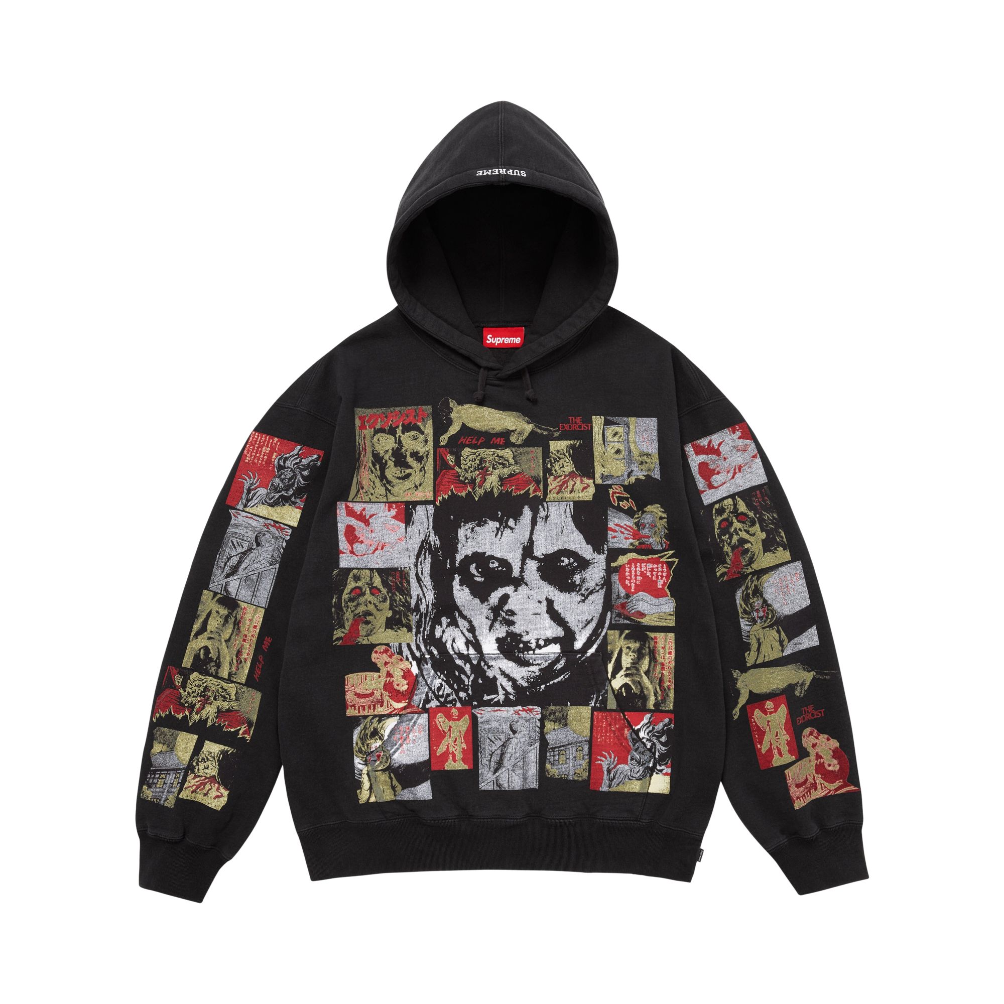 Pre-owned Supreme X The Exorcist Hooded Sweatshirt 'black' | Men's Size M