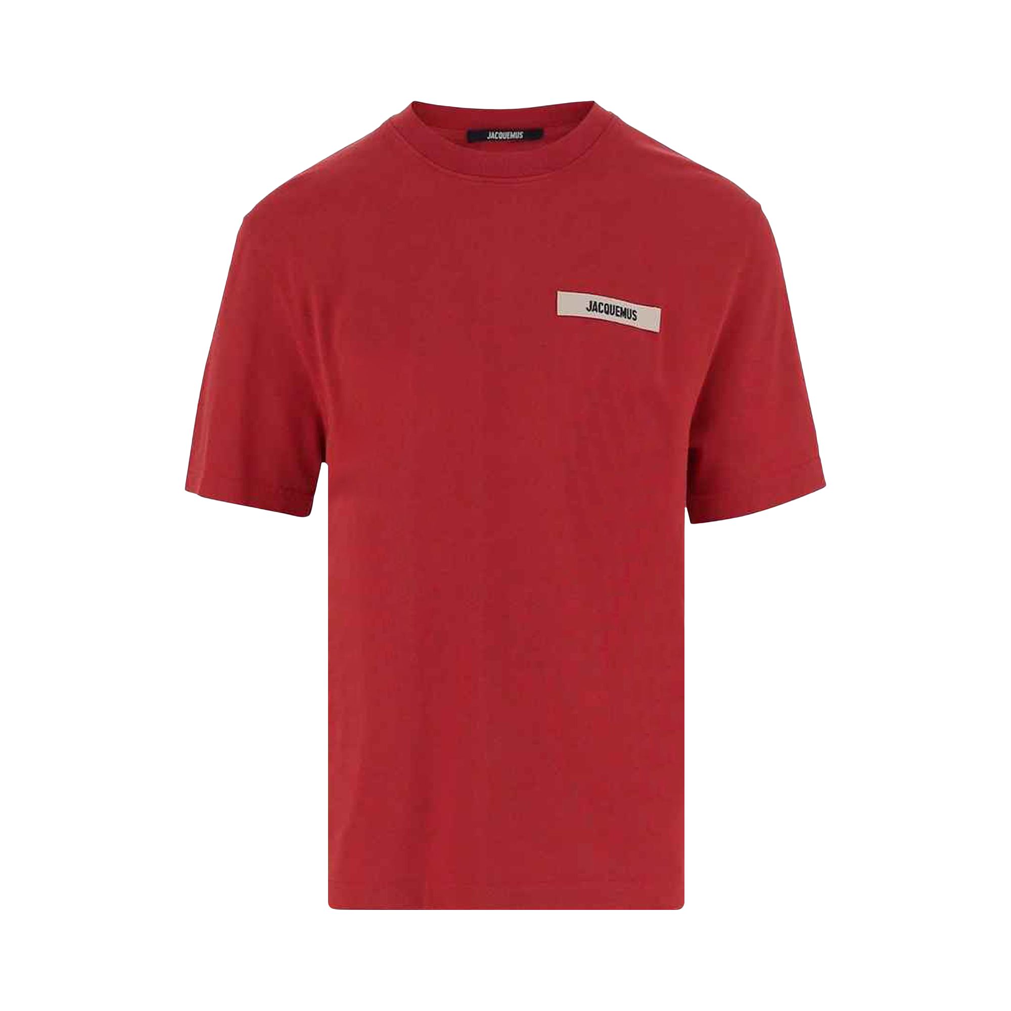 Pre-owned Jacquemus Le T-shirt Gros Grain 'dark Red' | Men's Size M