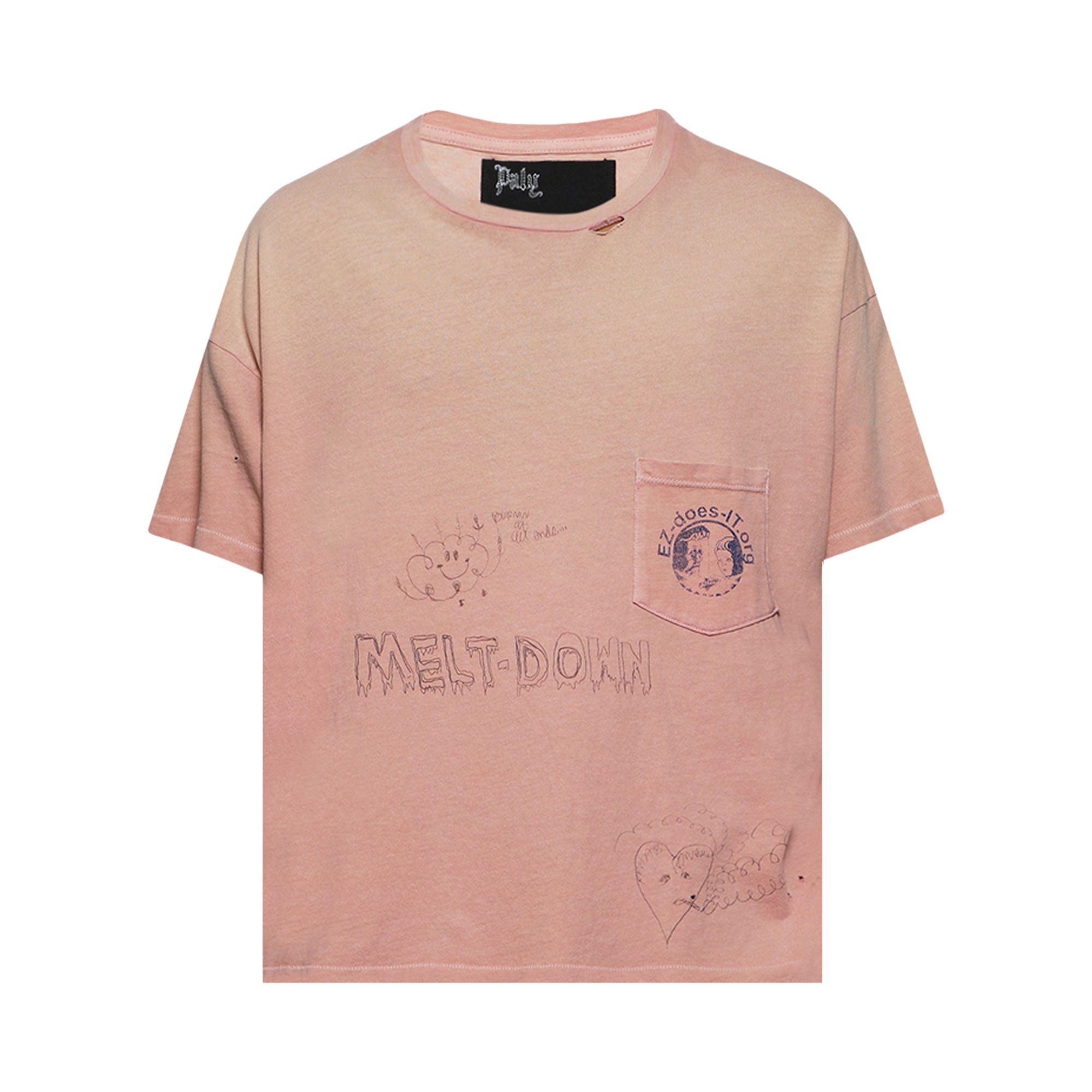 Pre-owned Paly Hollywood Rehab Romance Pocket Tee 'pink' | Men's Size Xs