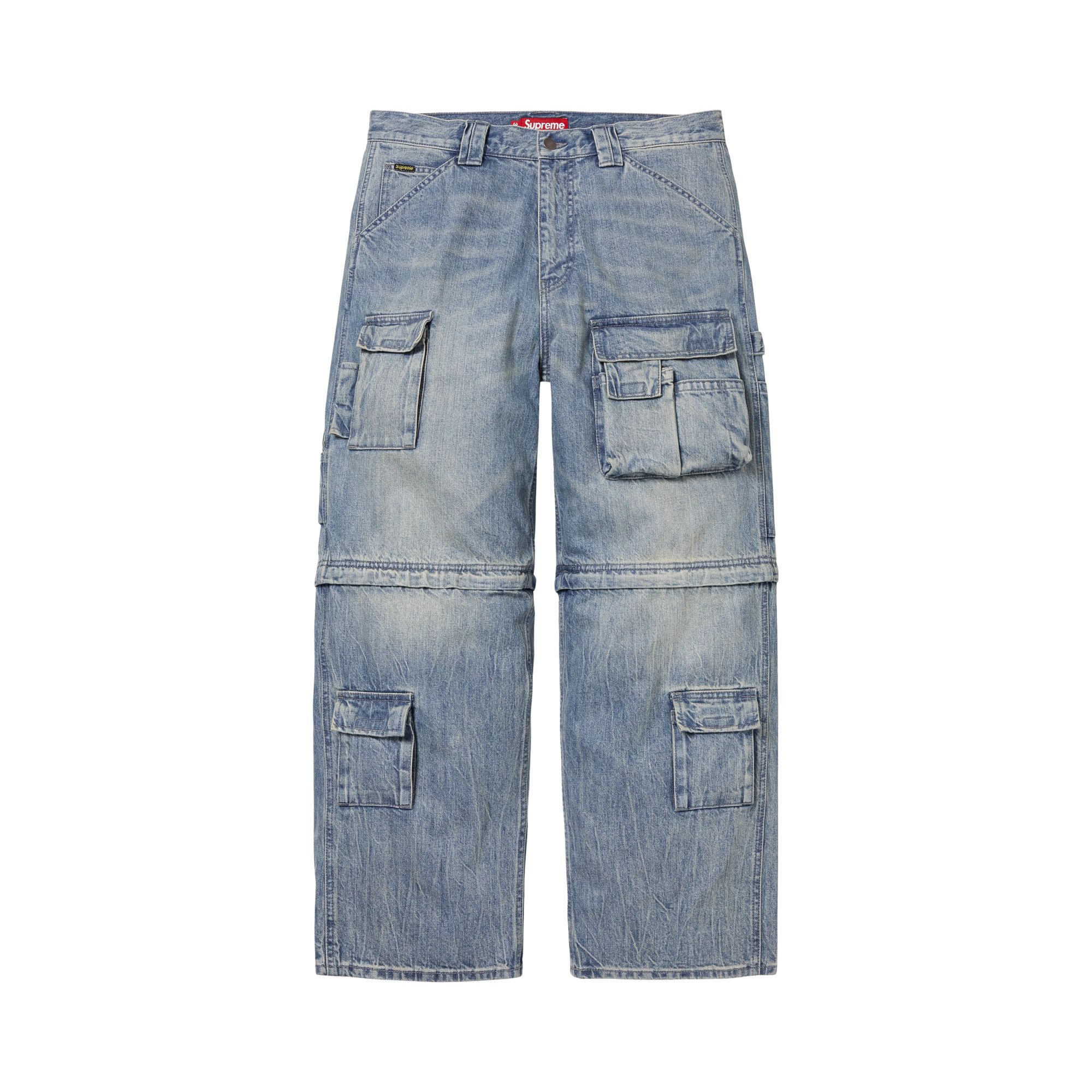 Pre-owned Supreme Zip-off Utility Pant 'denim' | Blue | Men's Size 38