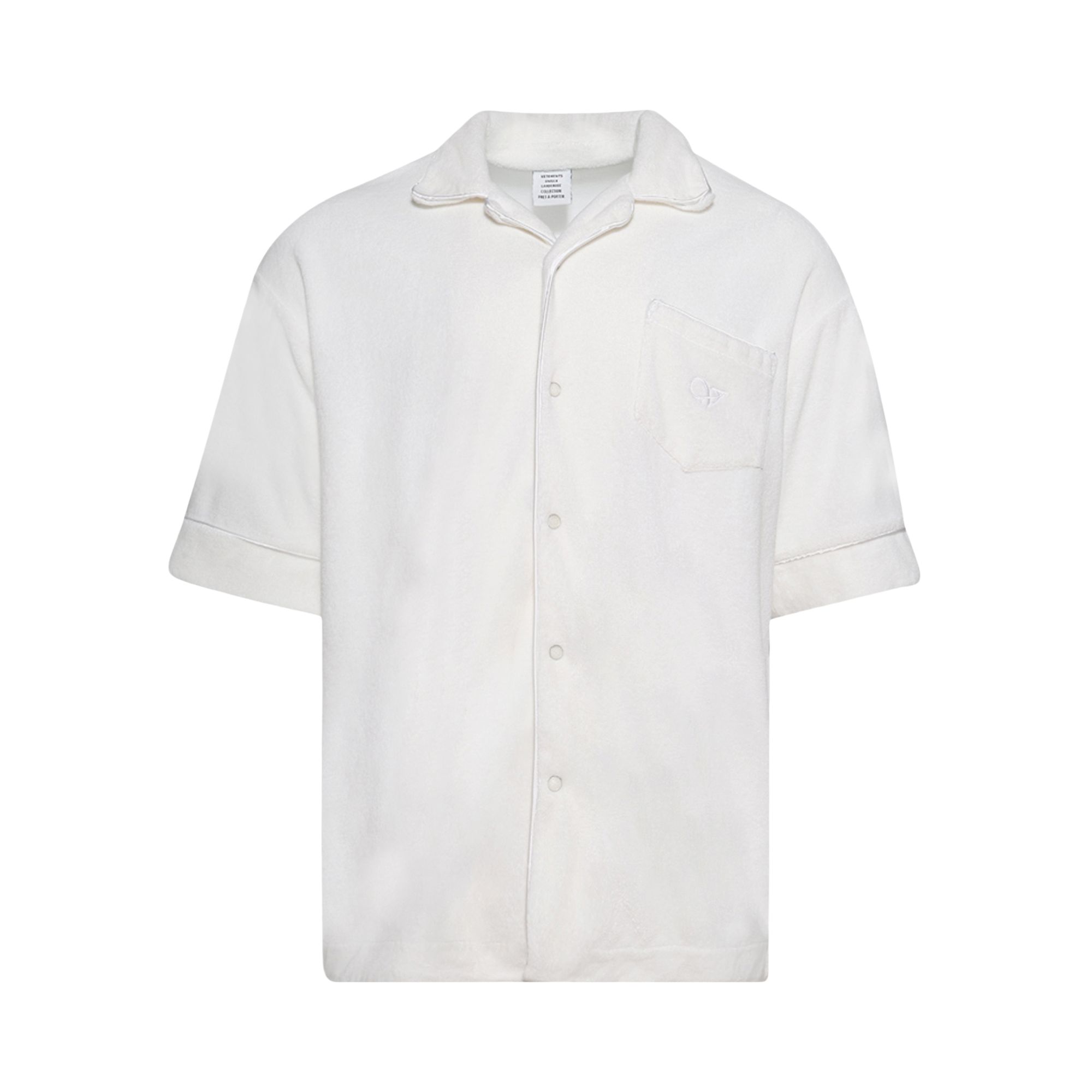 Pre-owned Vetements Towel Shirt 'white' | Men's Size S
