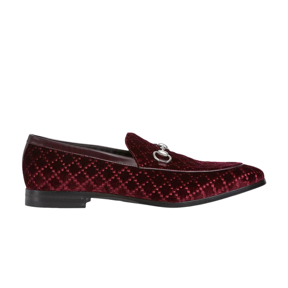 Gucci Horsebit Loafer 'Dark Bordeaux Velvet' | Red | Men's Size 9 - 835094-FAEQQ-5031
