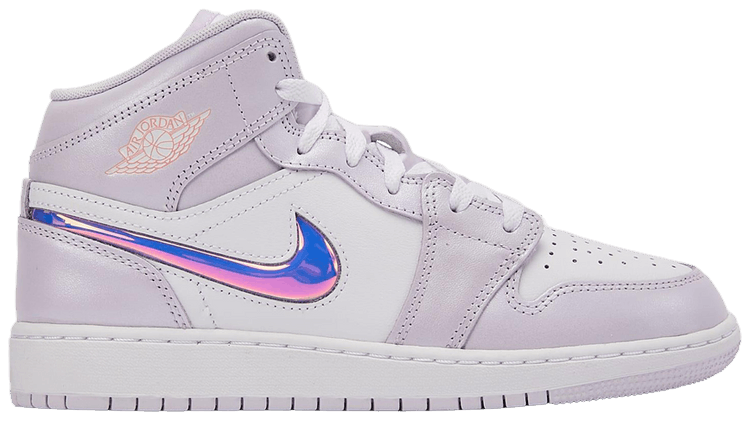Air Jordan 1 Mid SE GS Barely Grape Atomic Pink