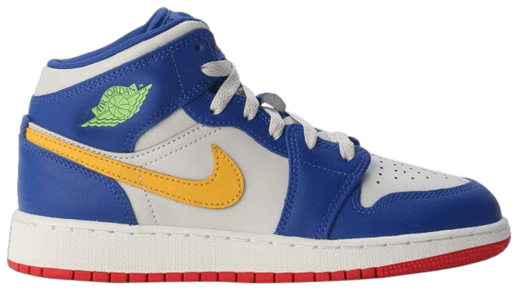 Buy Air Jordan 1 Mid GS 'Racer Blue Red Gold' - IM6562 445 | GOAT