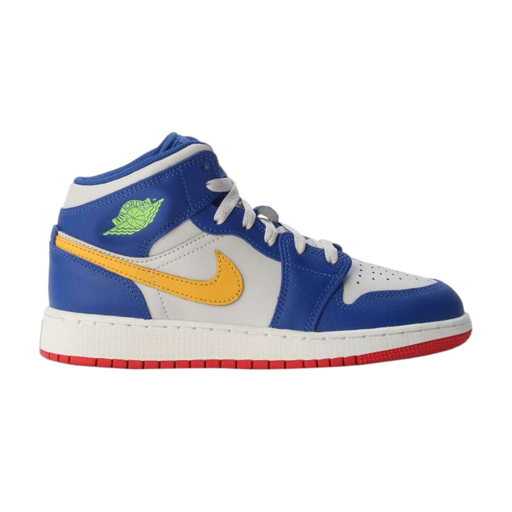 Air Jordan 1 Mid GS 'Racer Blue Red Gold' | Kid's Size 5.5 - IM6562-445