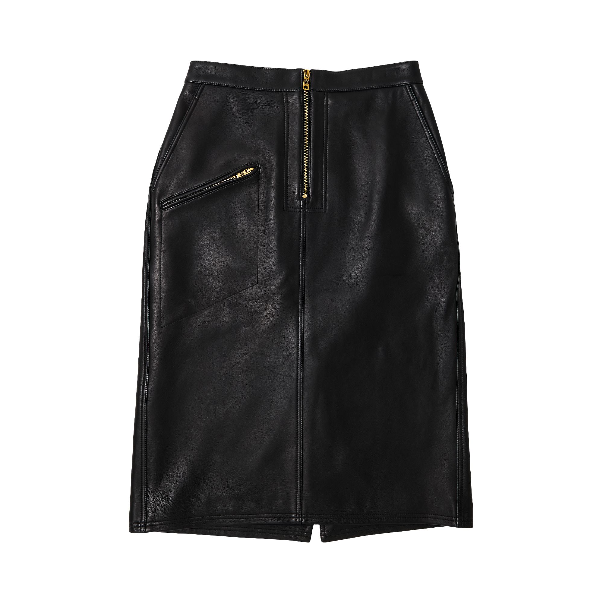 Pre-owned Willy Chavarria Leather Skirt 'black' | Women's Size M