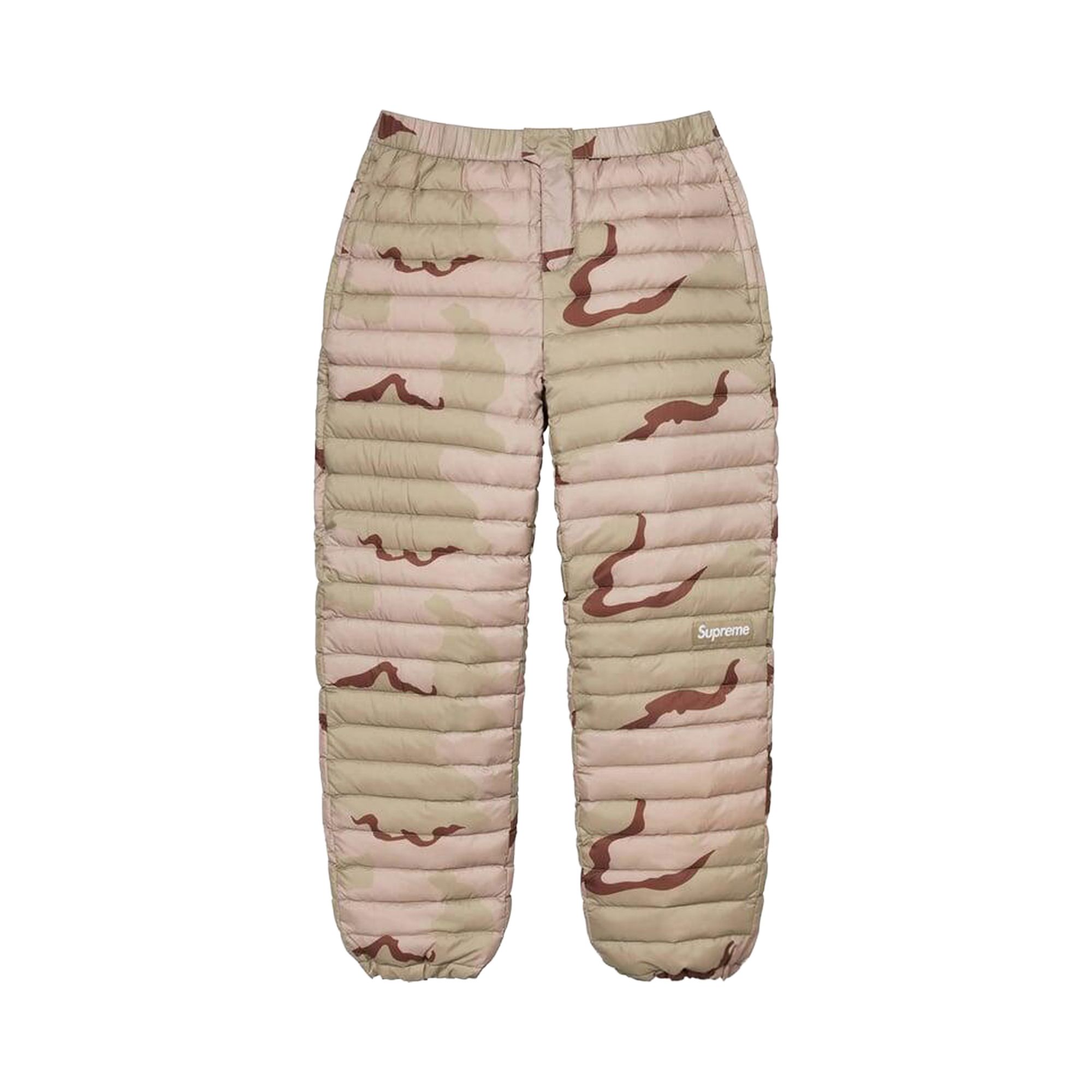 Pre-owned Supreme Micro Down Pant 'desert Camo' | Tan | Men's Size M In Brown
